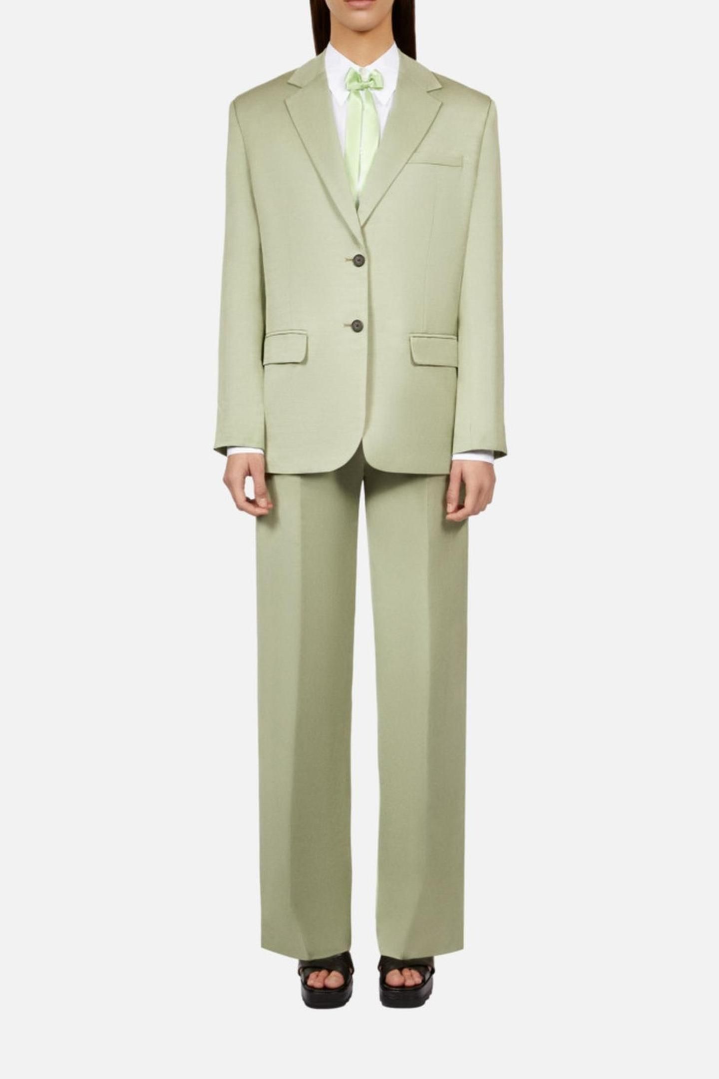 FLUID OVERSIZE SUIT VESTS KAKI GREY 2