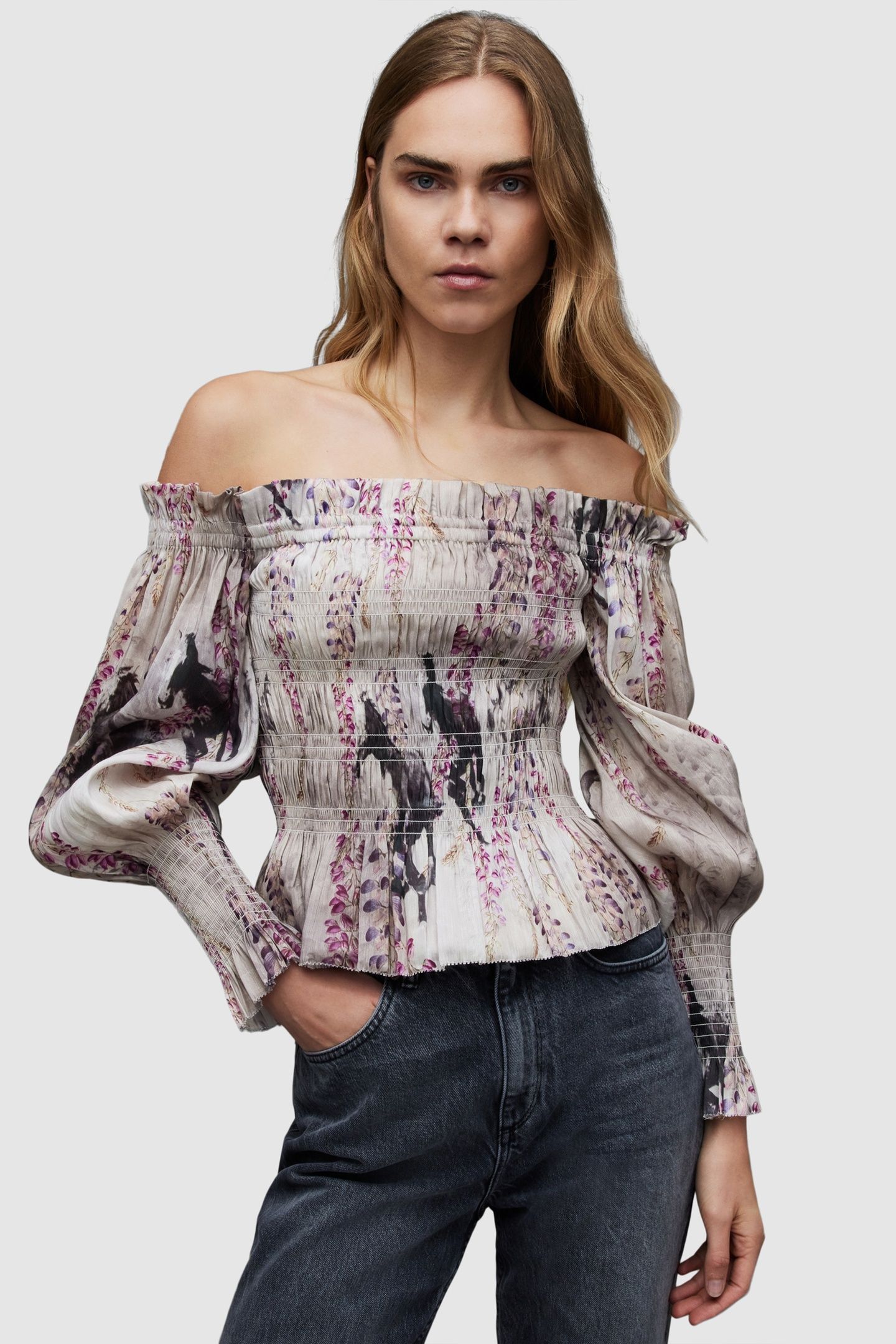 LARA DIONNE TOP SKY GREY 1