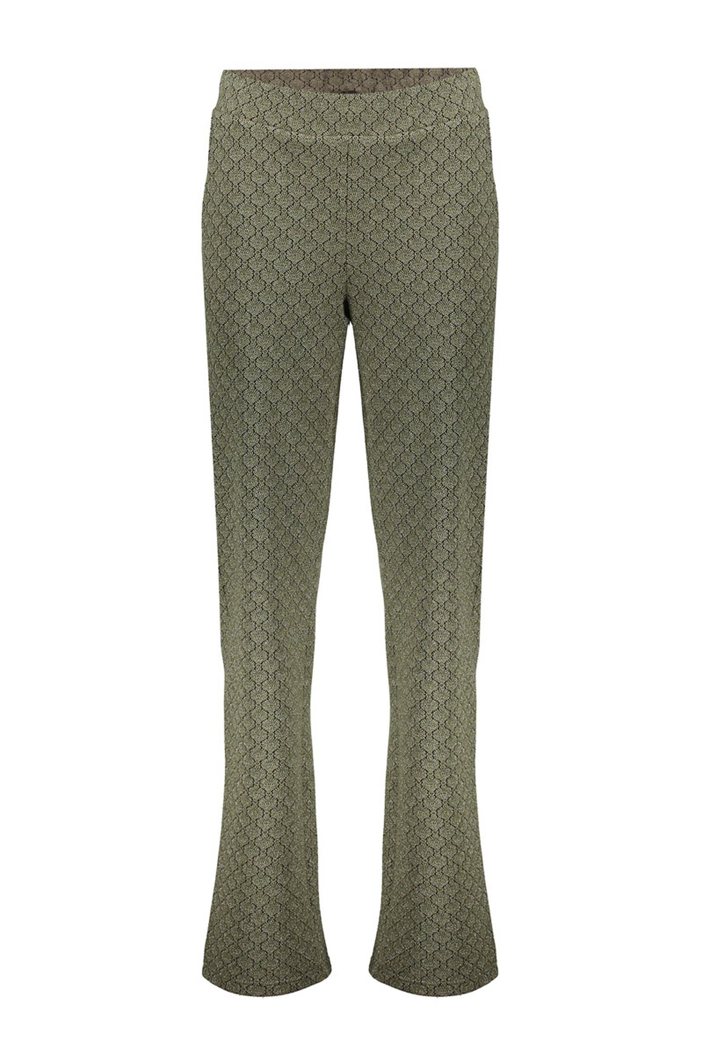 PANTS JACQUARD LUREX GREEN/BLACK 1