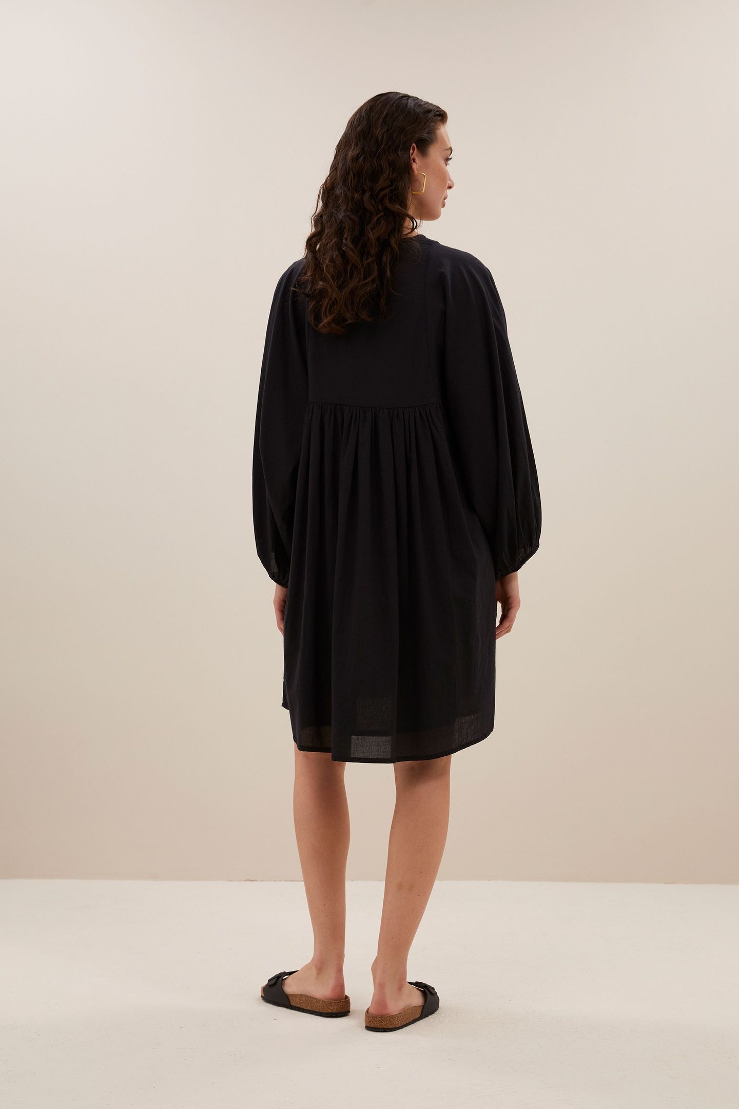 PHILOU CHAMBRIC DRESS JET BLACK 3
