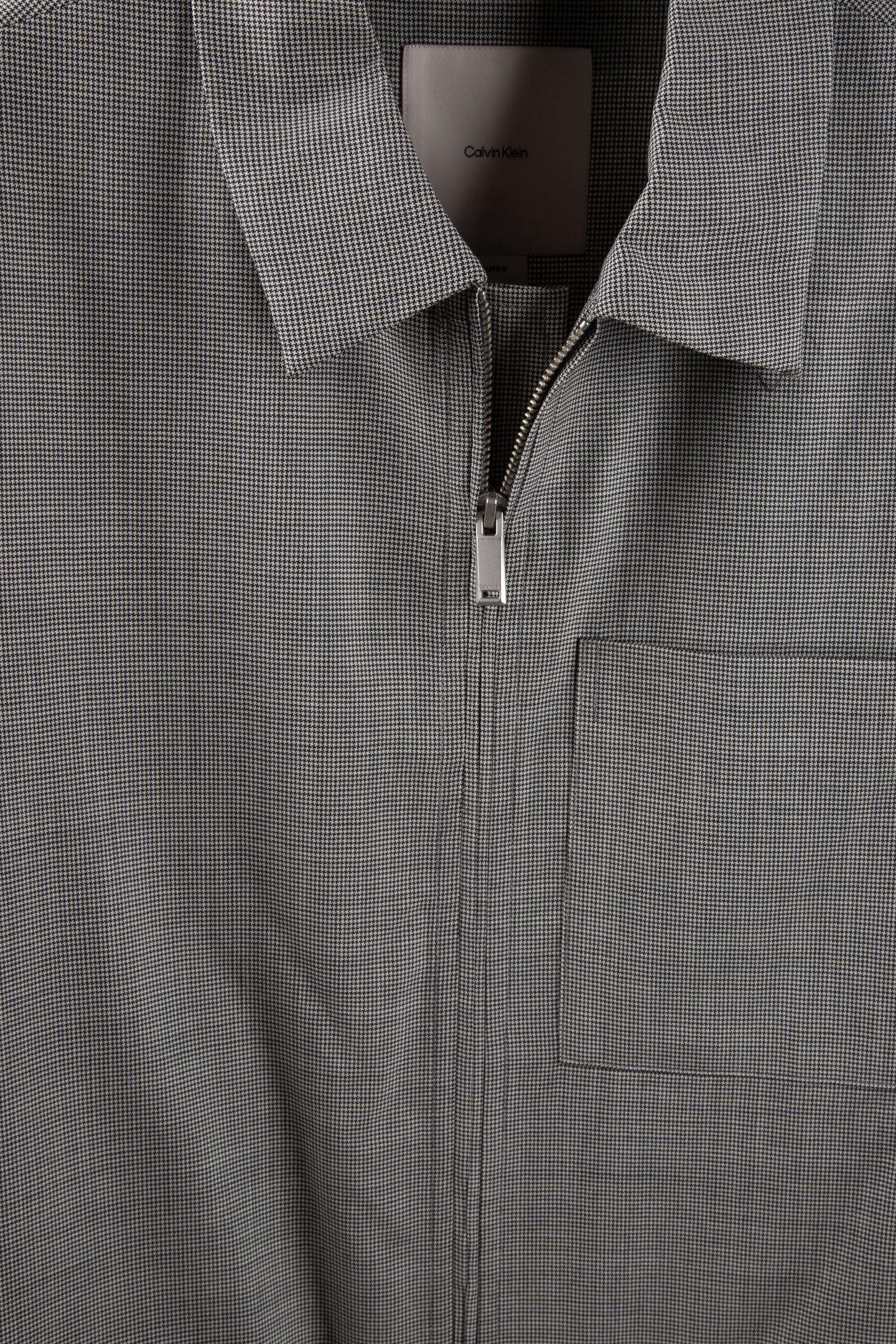 LS WOOL HOUNDSTOOTH JACKET BRILLIANT WHITE 4