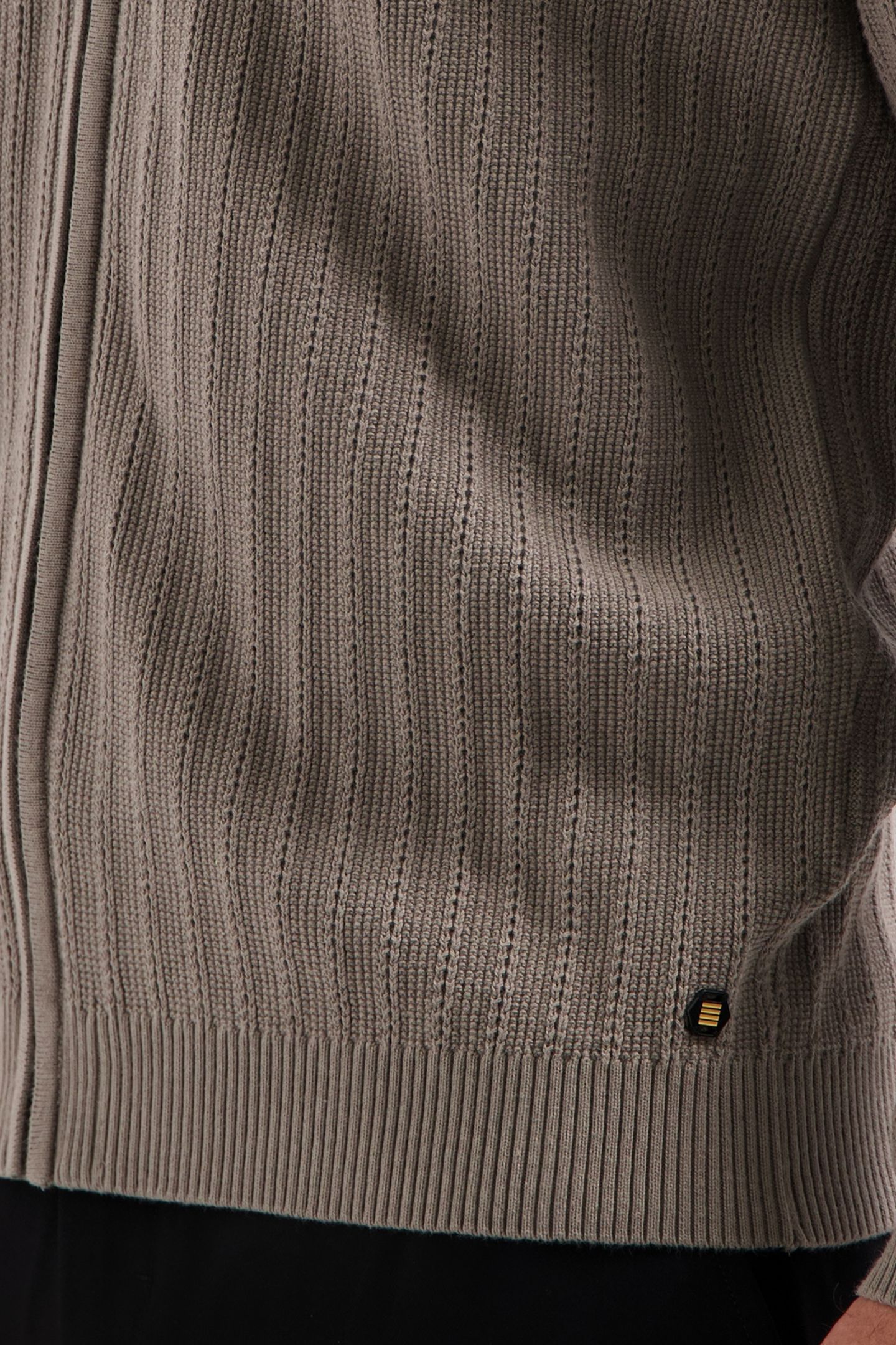 CARDIGAN FULL ZIP RELIEF CLAY 6