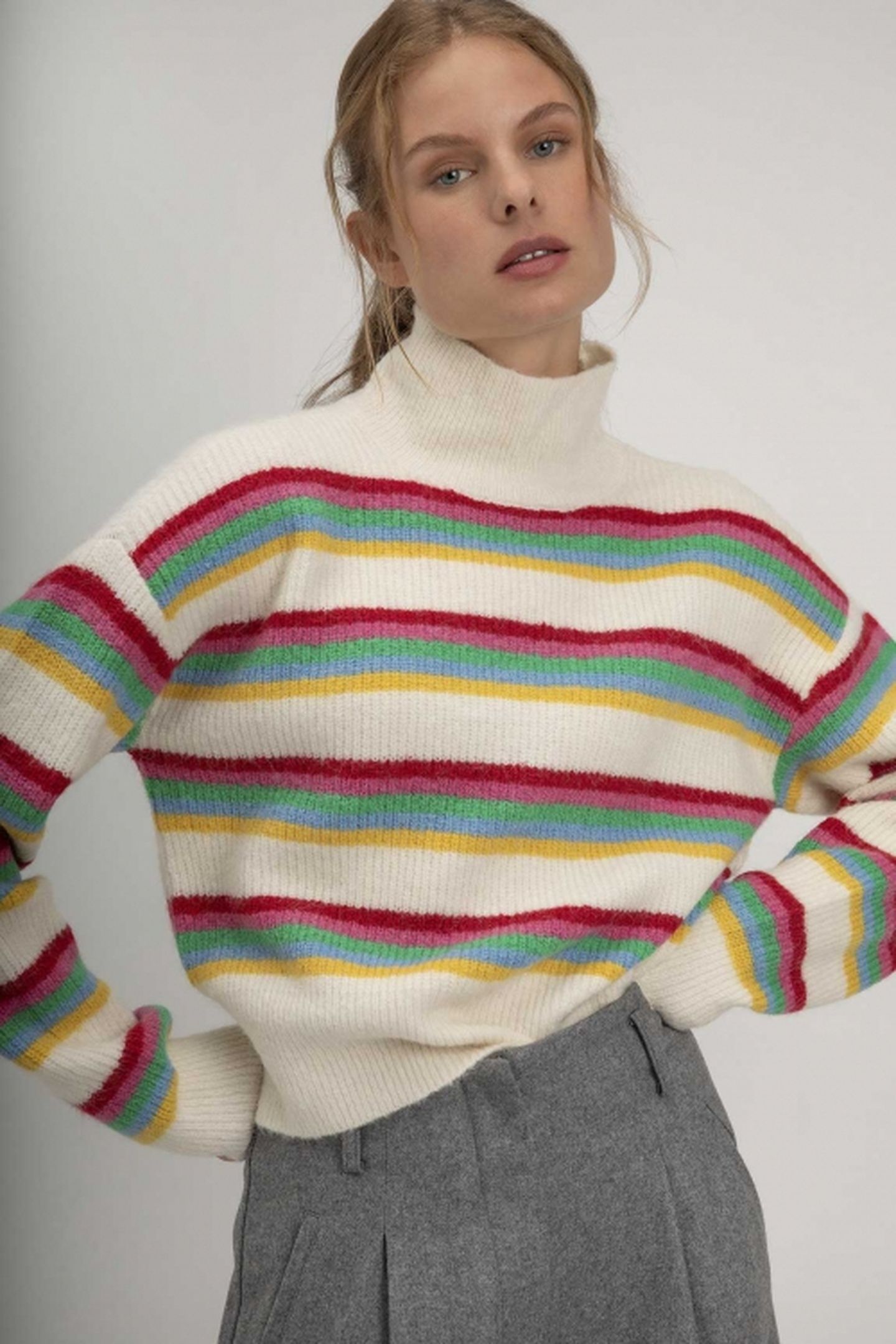 SVERRE SWEATER MULTI COLOURS LIGHT STRIPE 1