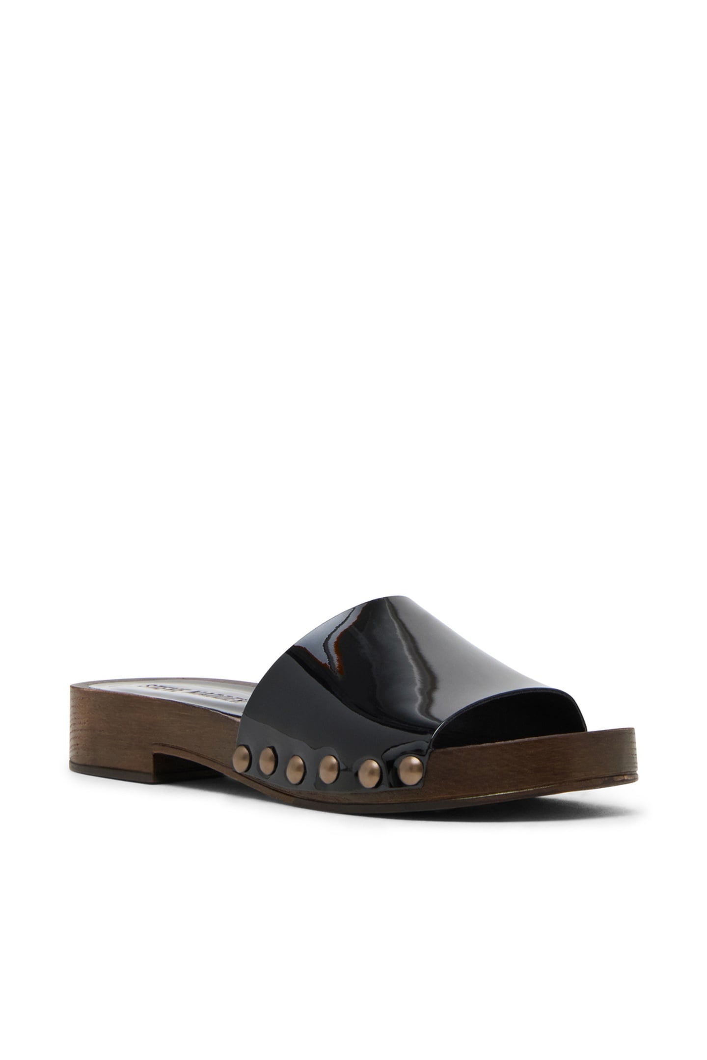 CENTO MULES BLACK PATENT 2