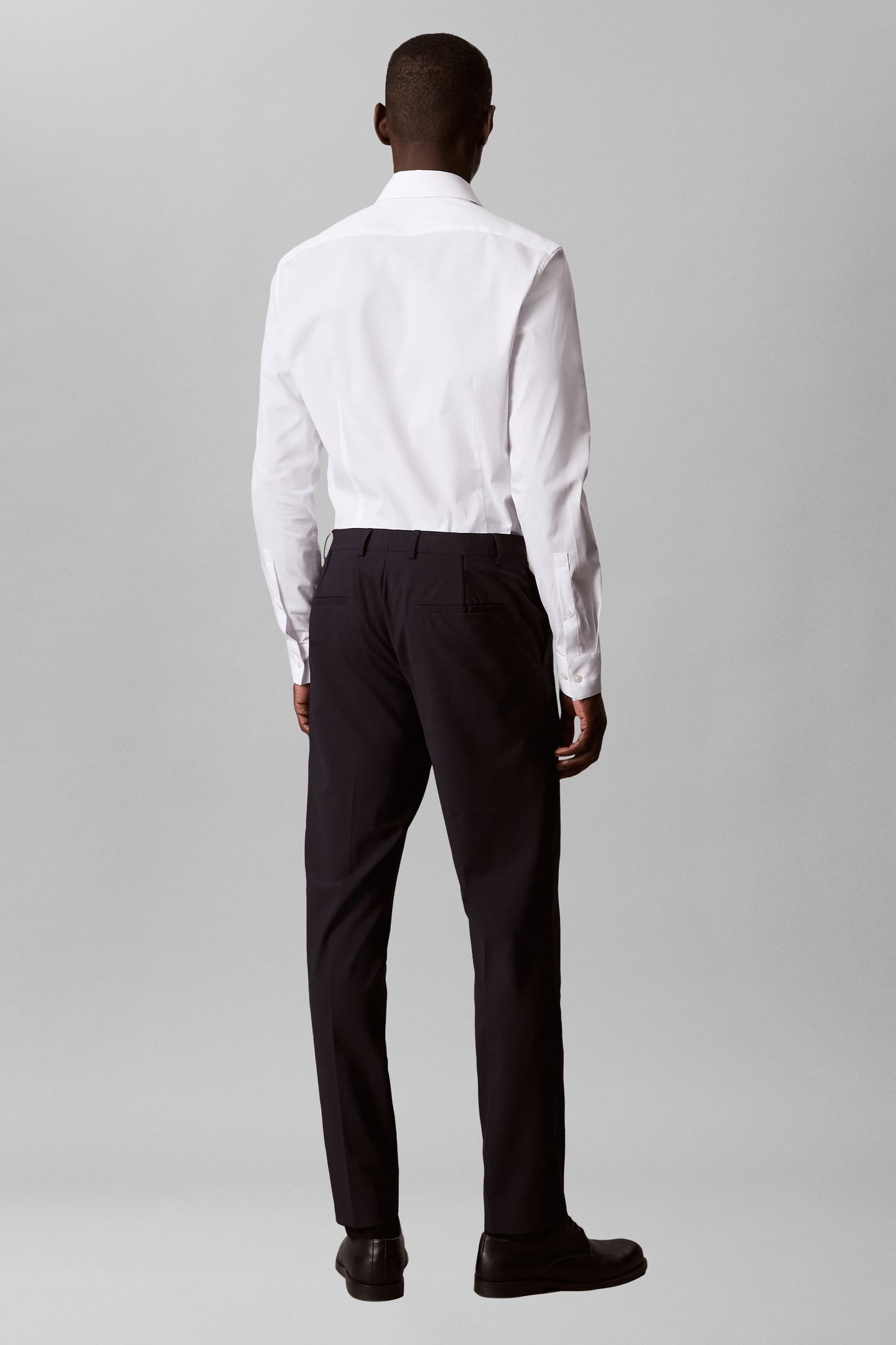 SLIM ESSENTIAL POPLIN SHIRT WHITE 3