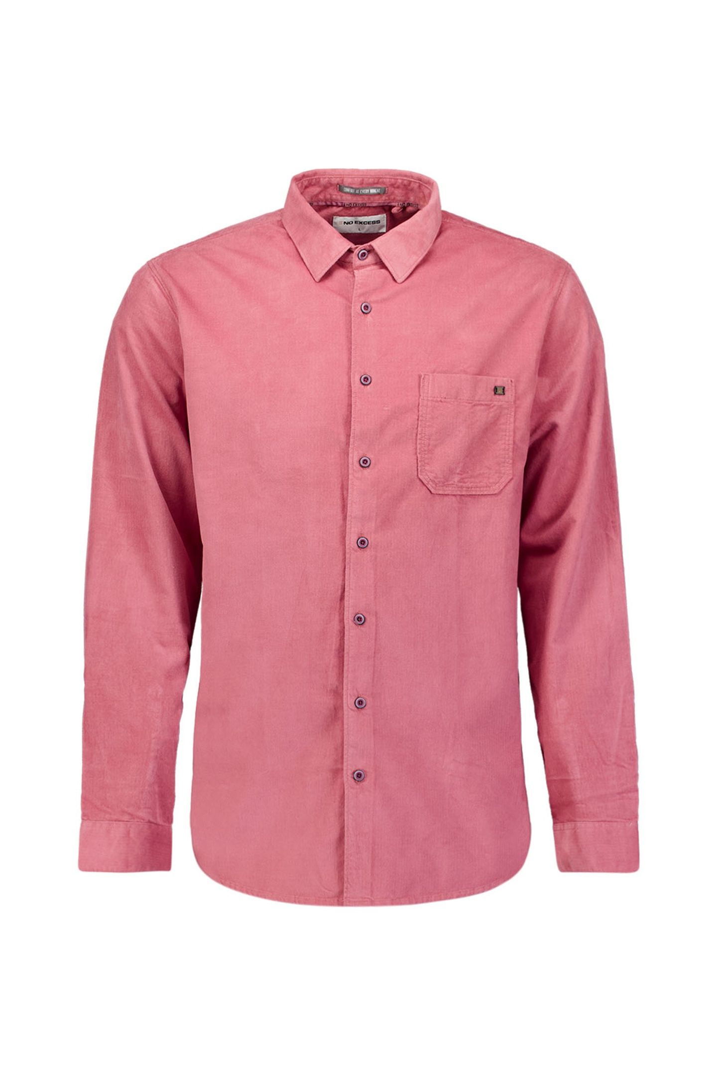 SHIRT HERRINGBONE FINE CORDUROY OLD PINK 4