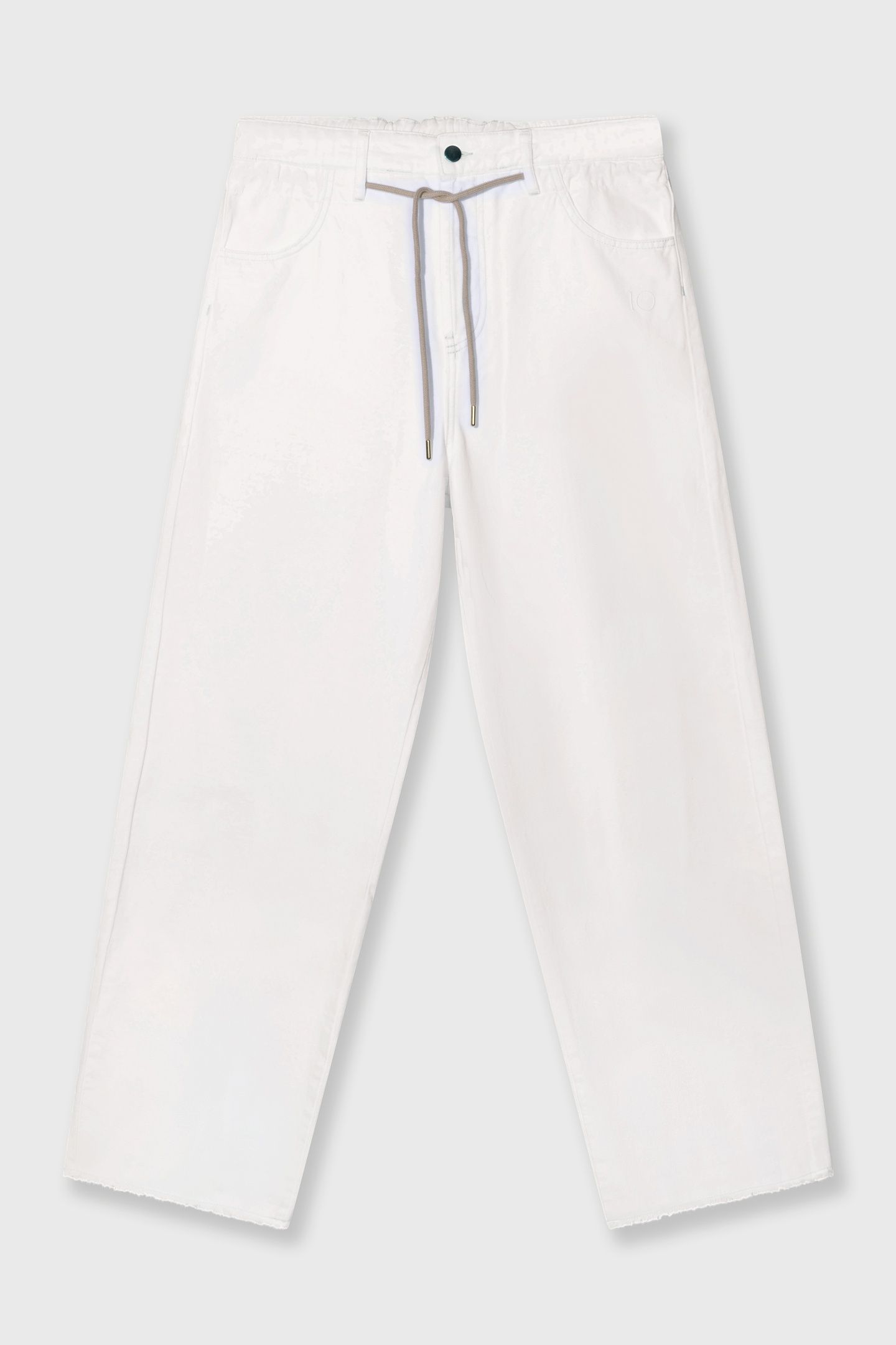 STRAIGHT LEG PANTS TWILL OPTIC WHITE 4