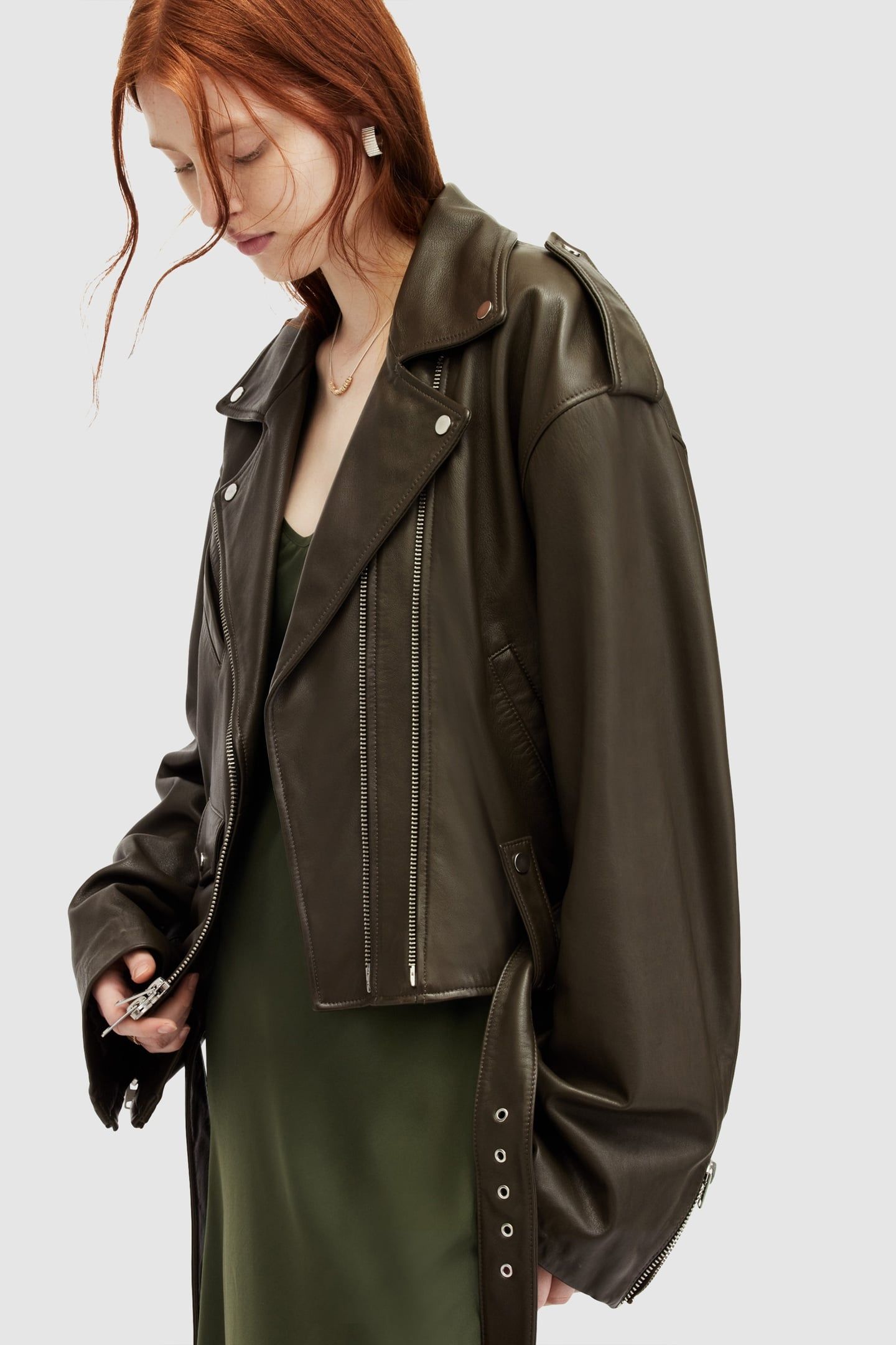 DAYLE BIKER ARMY GREEN 3