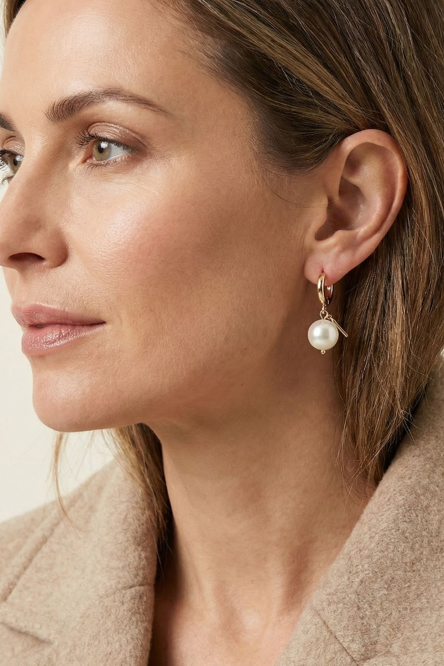 PEARL HOOPS CREAM 5