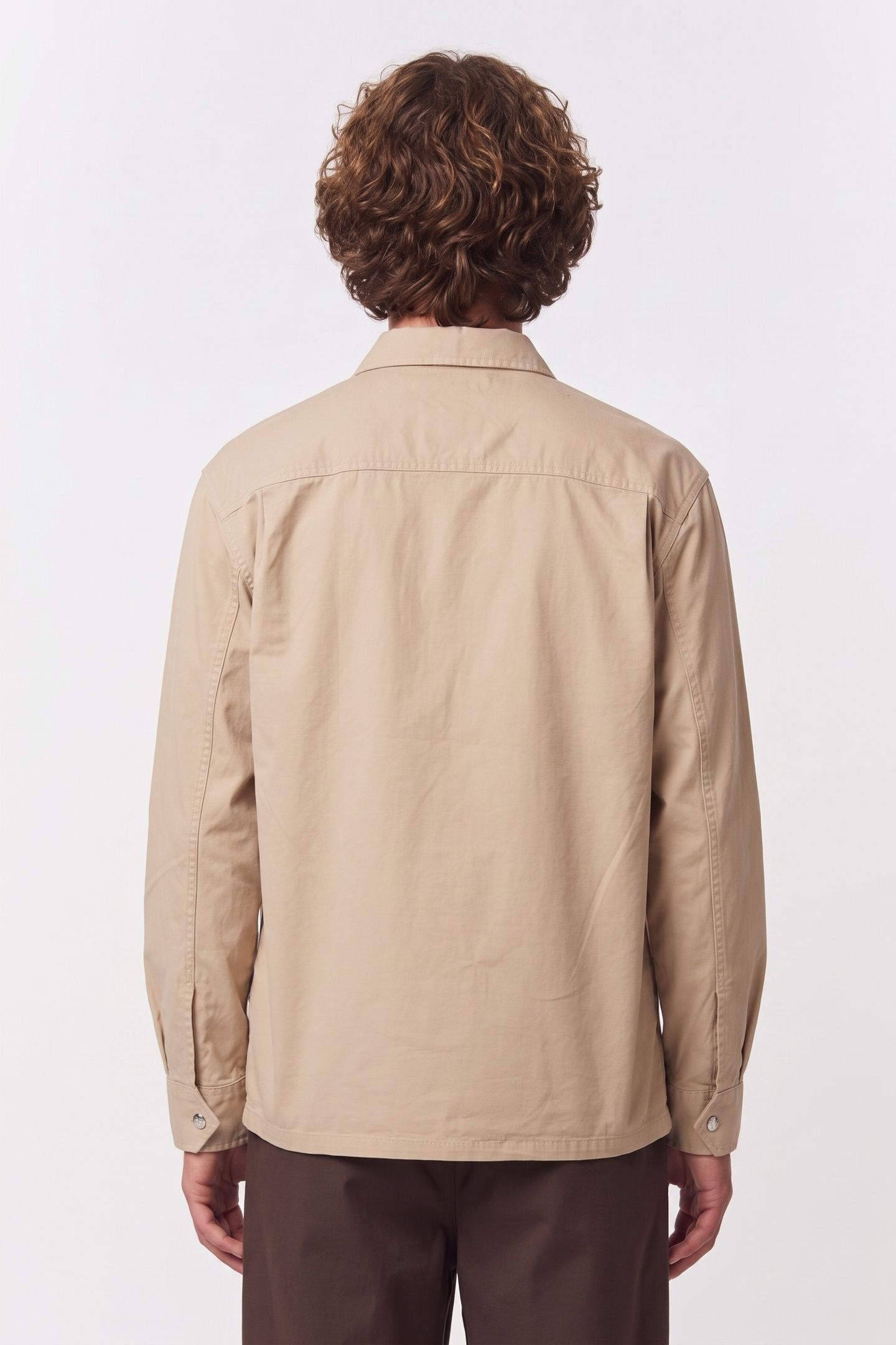 LONG SLEEVE UTILITY RELAXED OVERSHIRT WHITE PEPPER 2