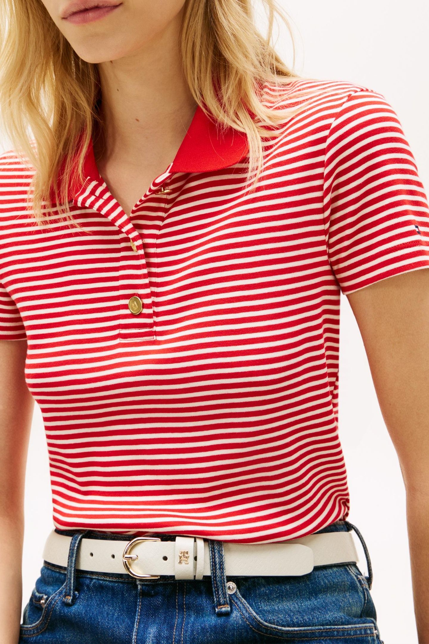 GOLD BUTTON SLIM SS SMALL BRT FIREWORKS/CALICO 5
