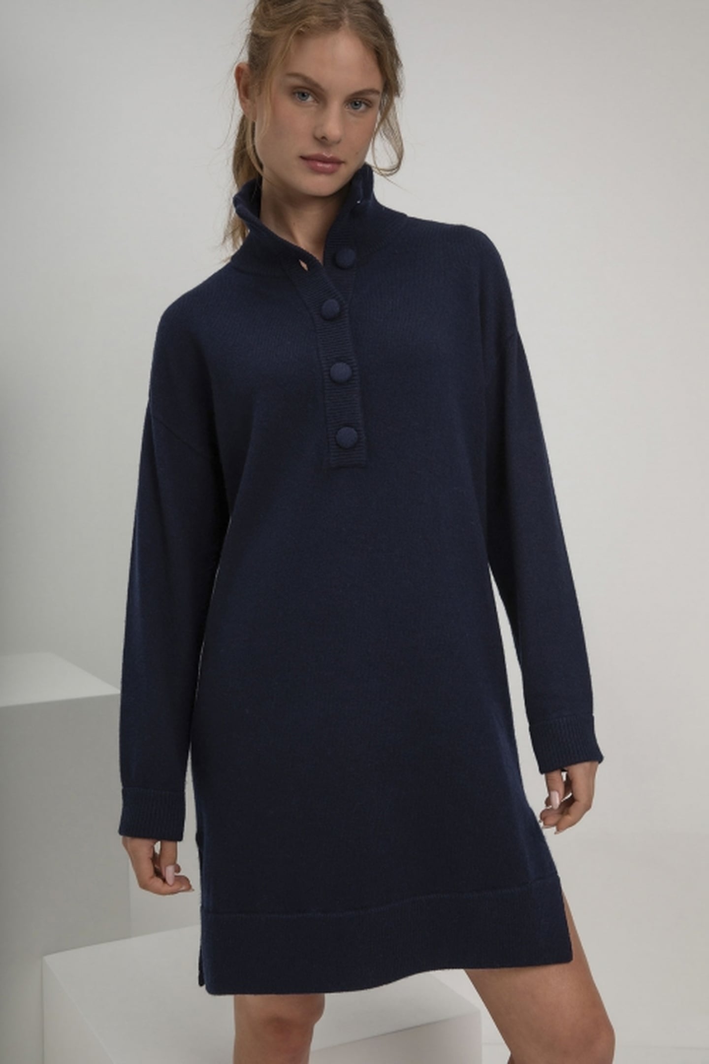 STACEY DRESS NAVY 1