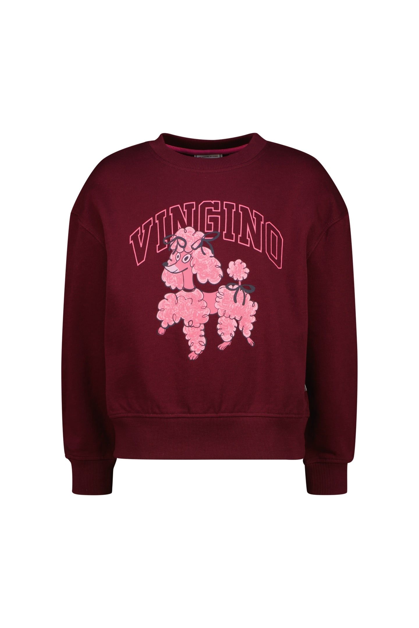 GIRLS NALIEN SWEATER BURGUNDY RED 1