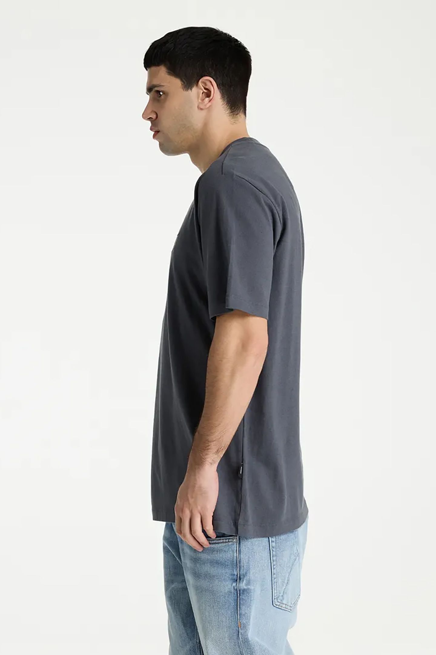 ETHAN LINEN T-SHIRT SHORT SLEEVE IRON GATE 2