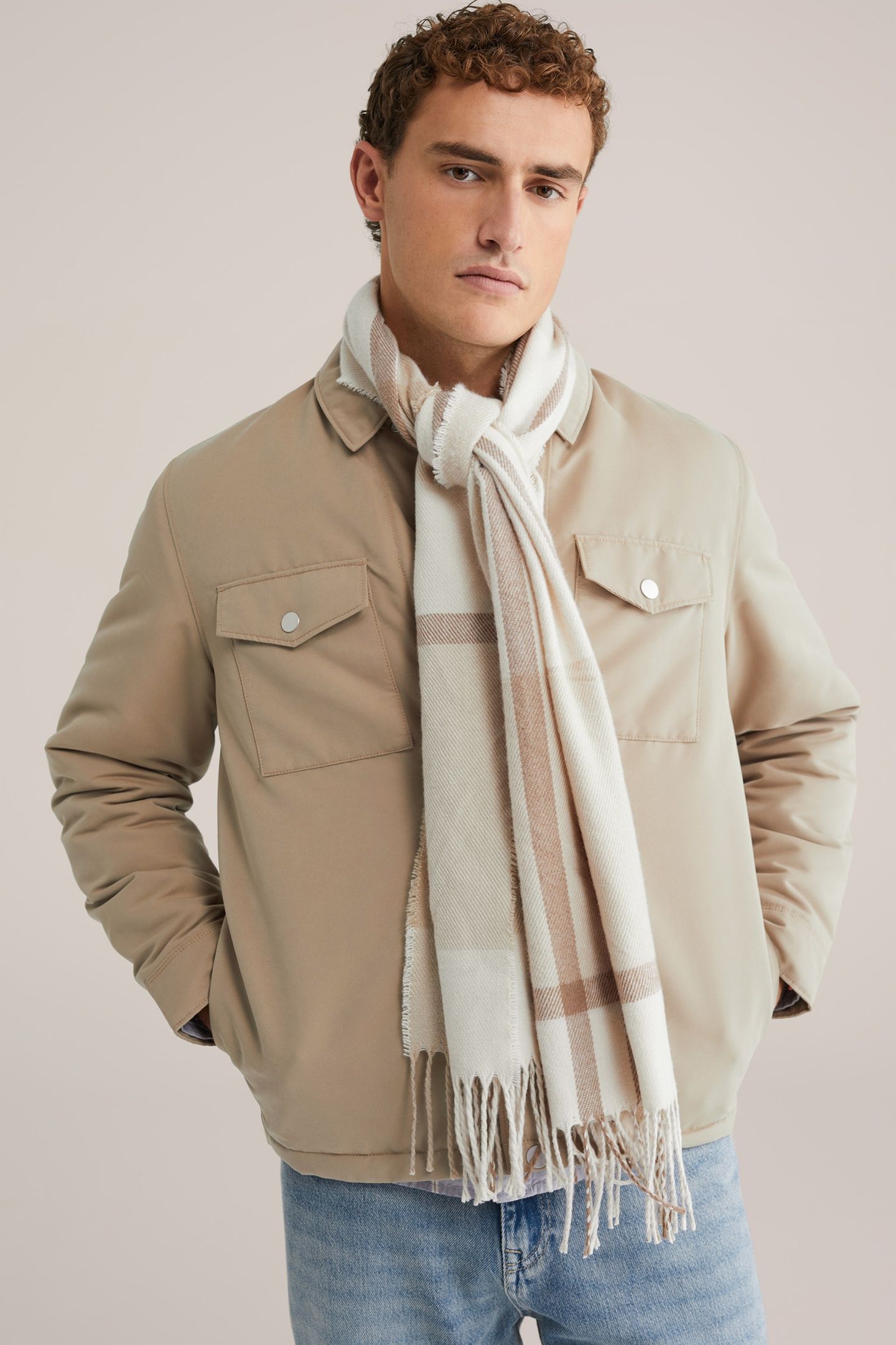 SCARF OUTDOOR BEIGE 1