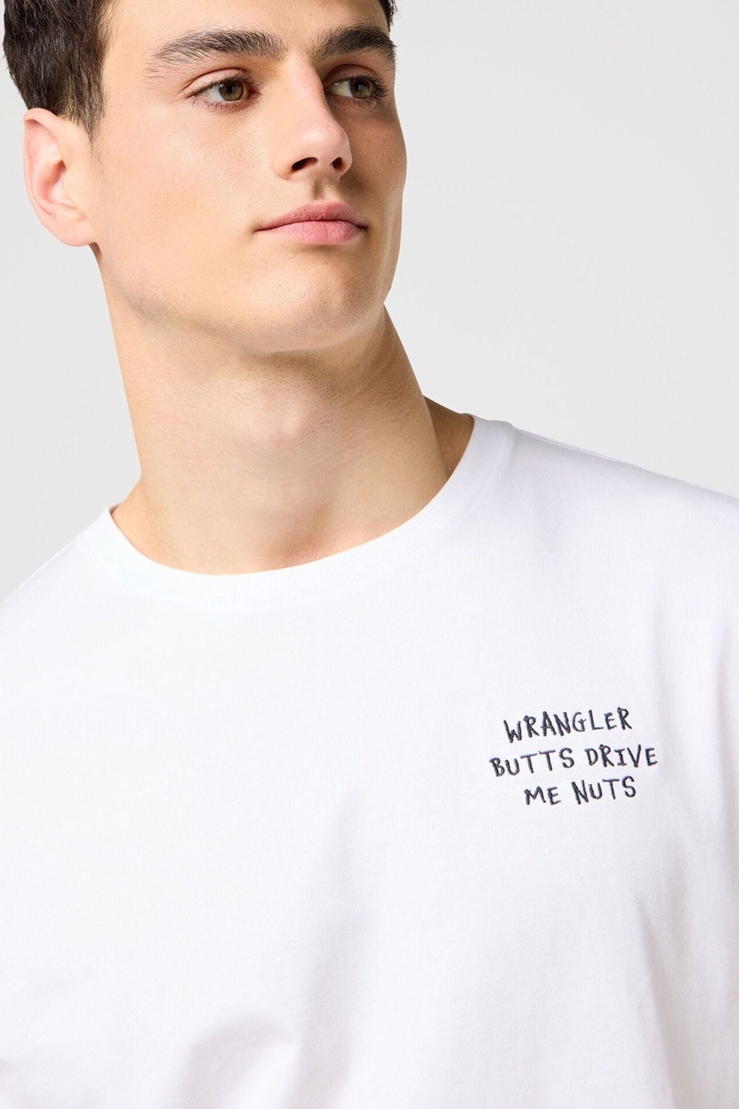 EMBROIDERY TEE WORN WHITE 4