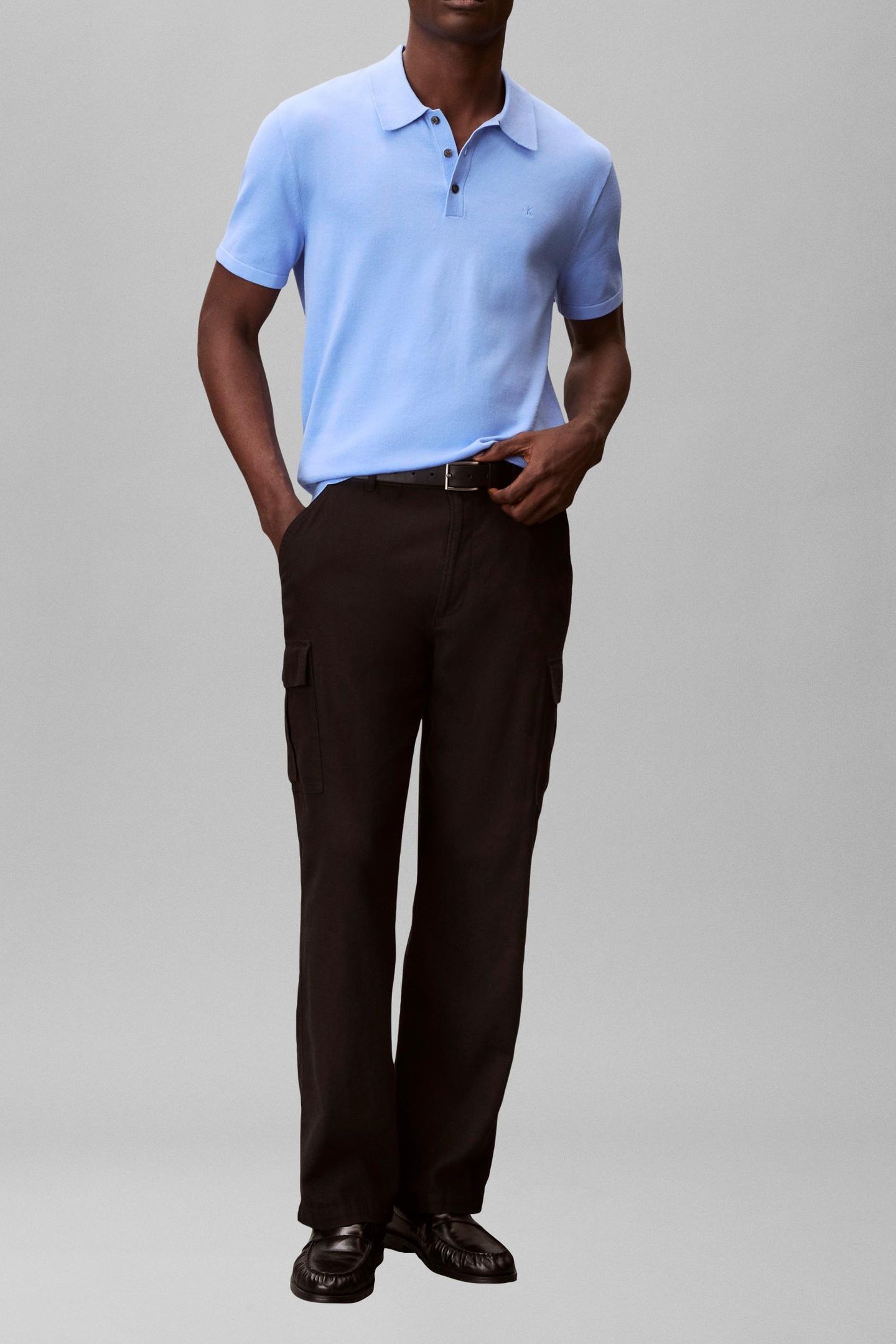 SS SUPIMA COTTON POLO BLUE DESCENT 5