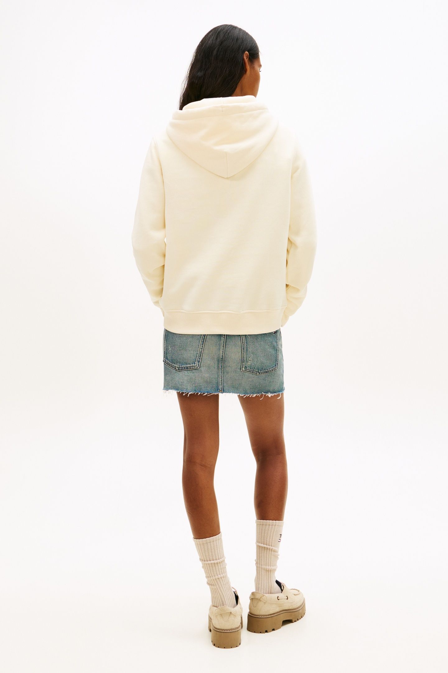 REGULAR LINEAR HOODIE ALMOST YELLOW 2
