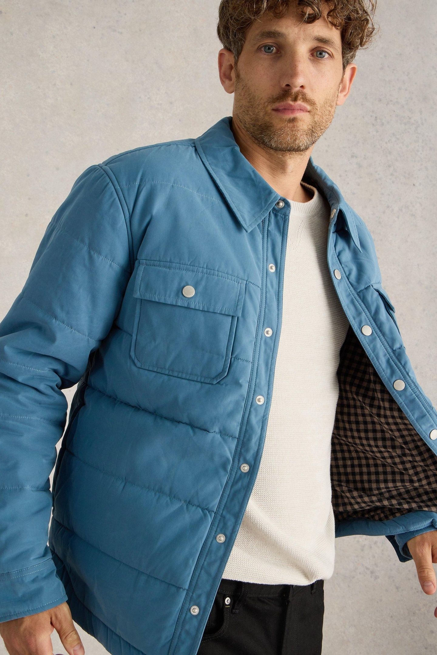 SUSSEX PADDED JACKET DARK BLUE 3