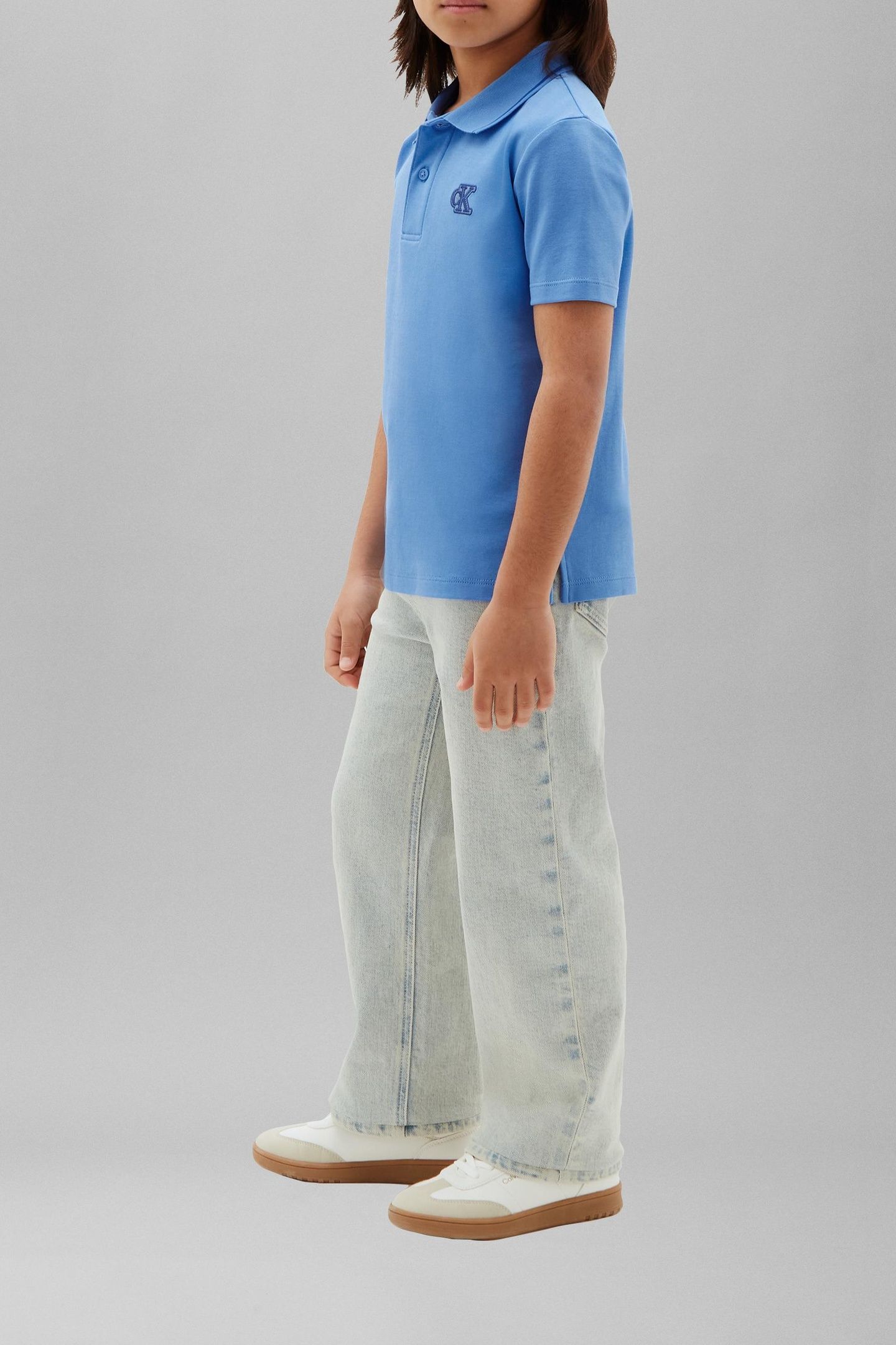 BOYS MONOGRAM POLO SHORT SLEEVE MARINA 2