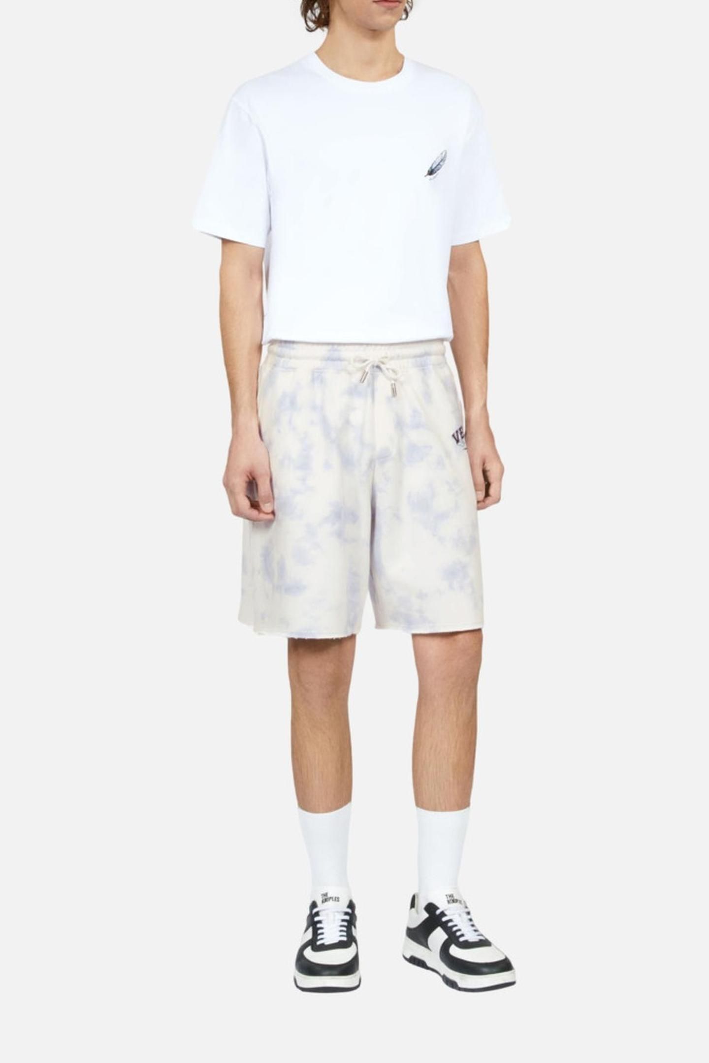 SHORT AVEC PRINT CITY TIE AND DYE LAVENDER 1