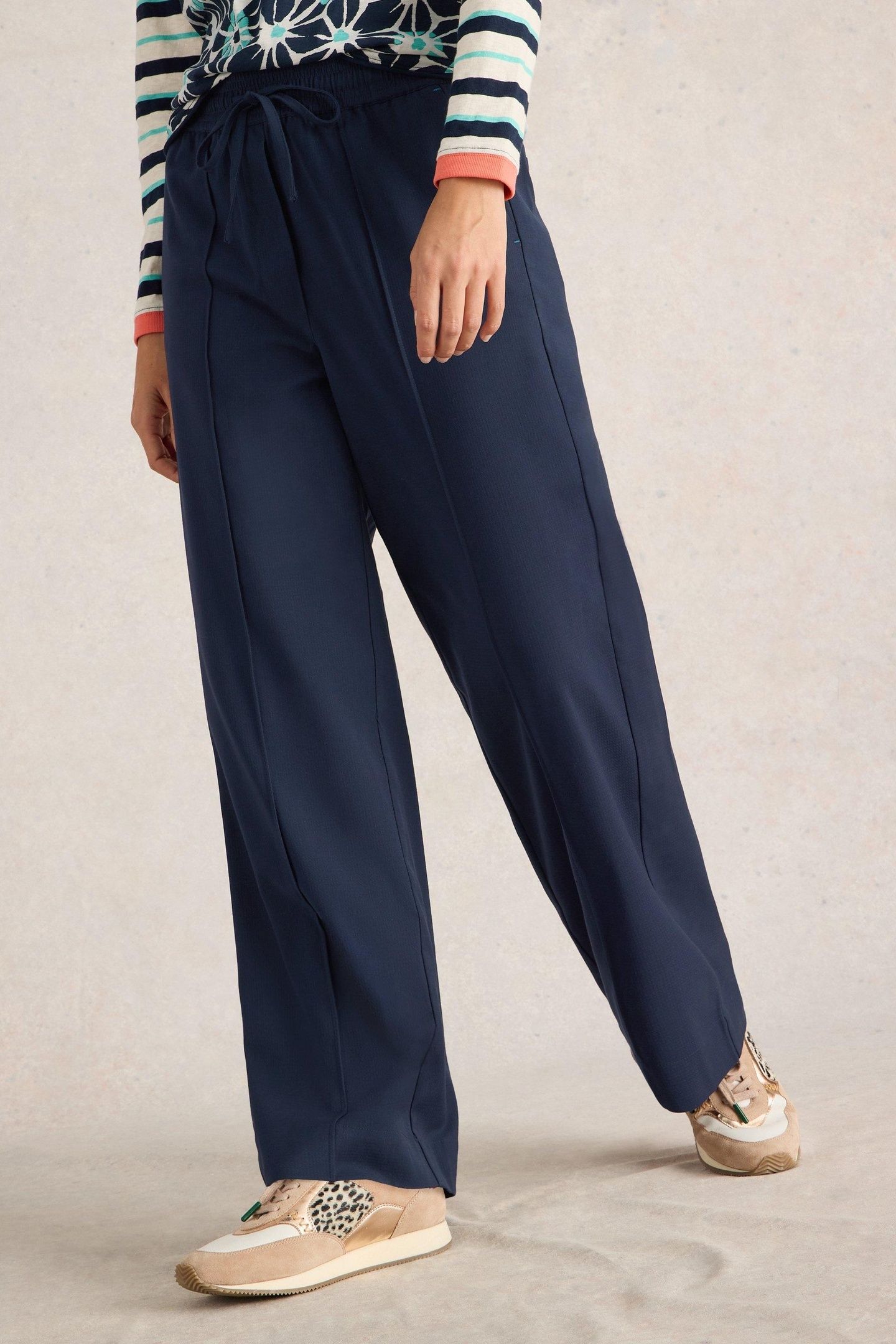 FREDA WIDE LEG TROUSER DARK NAVY 2