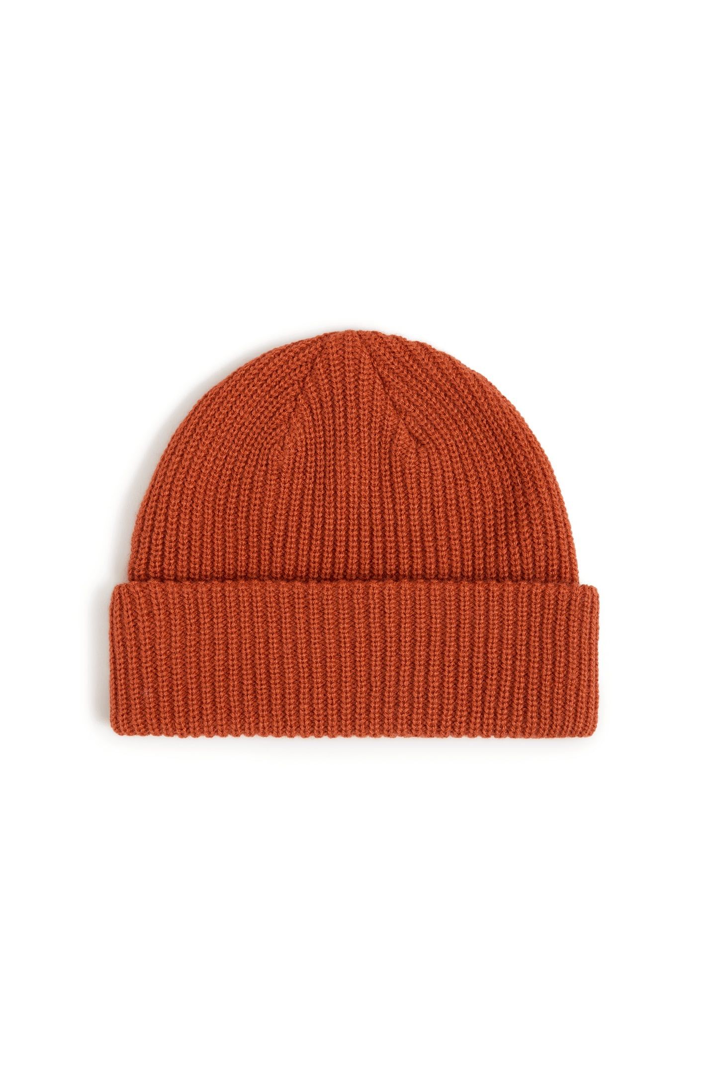 UNISEX CORE BASIC CUFF BEANIE ORANGE 2