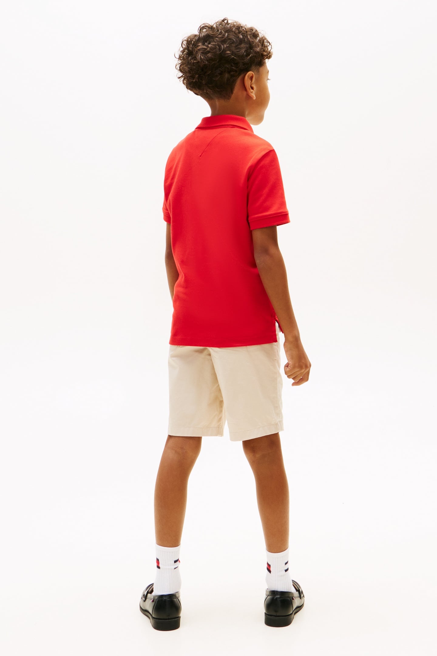 BOYS INTERLOCK POLO RAPID RED 2