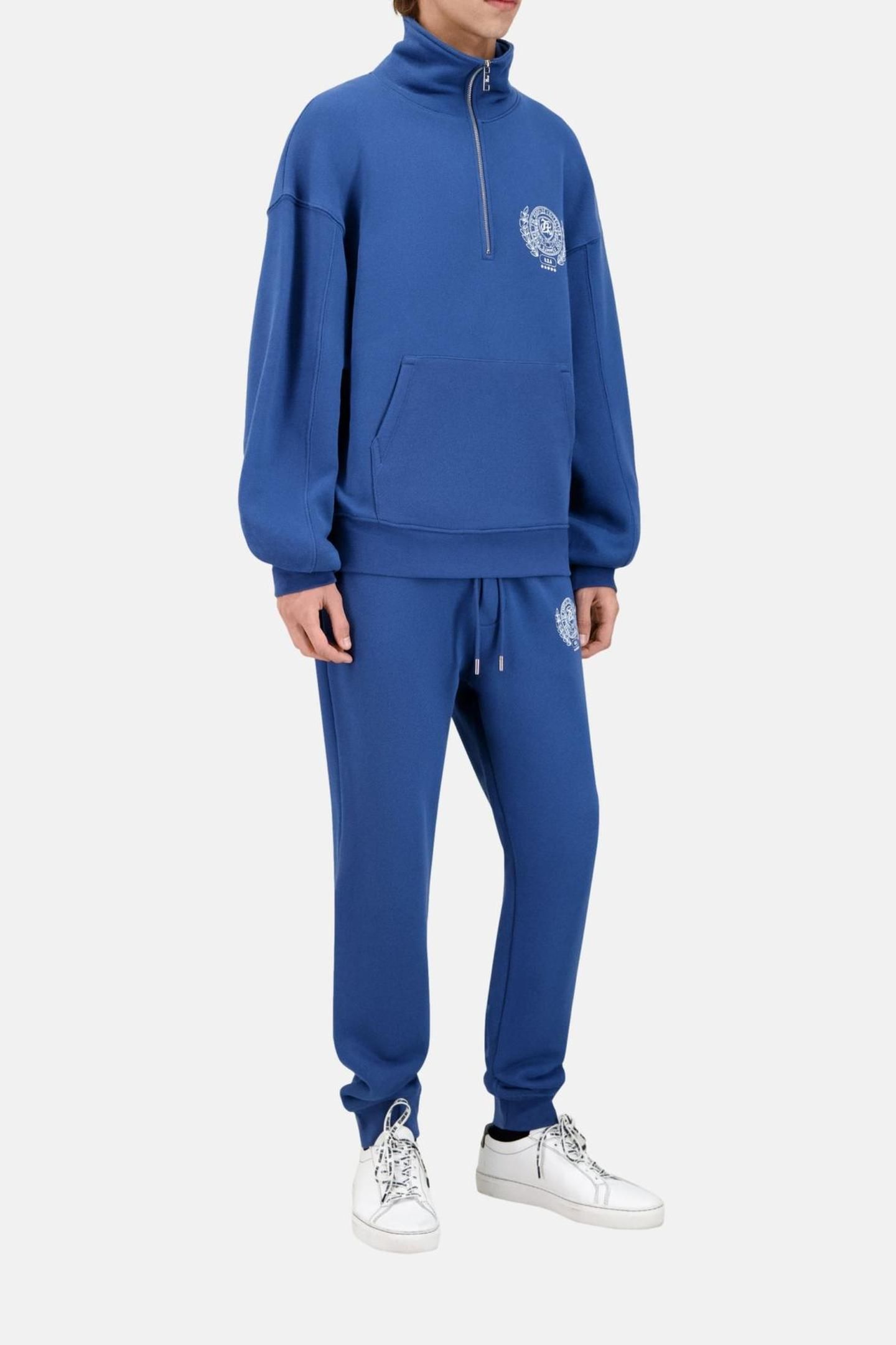 SWEATSHIRT A COL ZIPPE MIDDLE NAVY 3