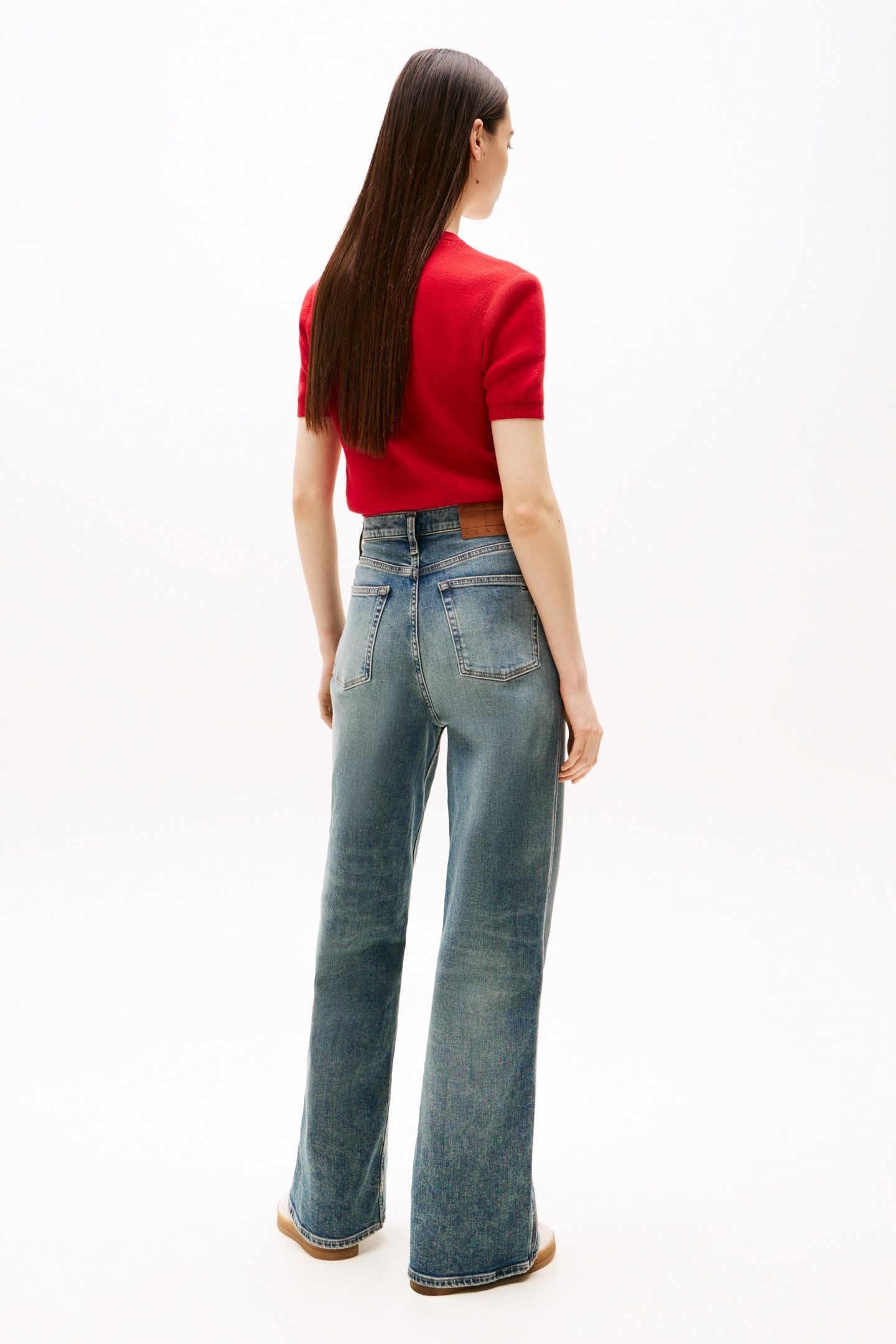 CLAIRE HIGH RISE WIDE LEG DENIM DARK 2