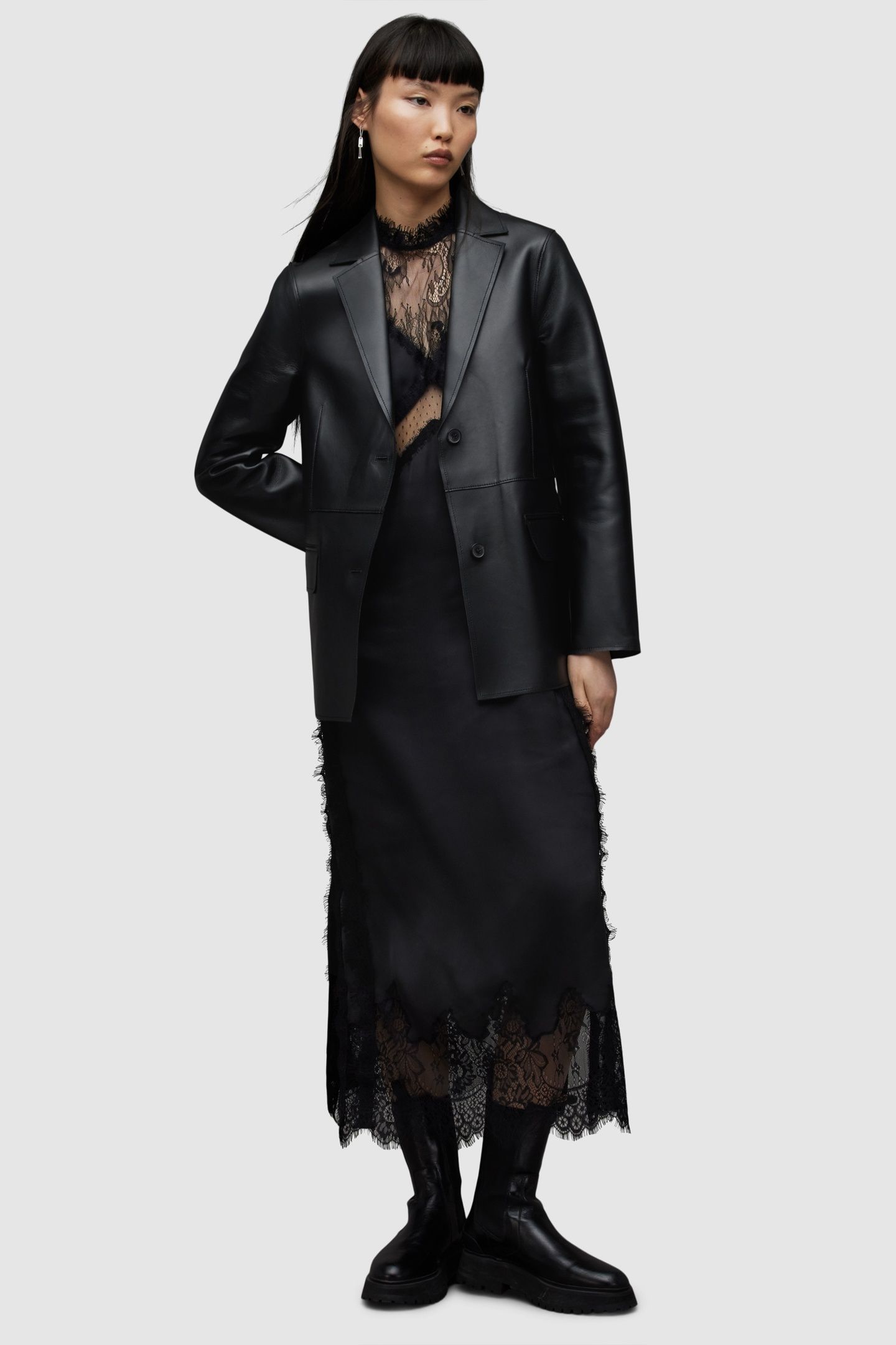 CORINNA BONDED BLAZER BLACK 1