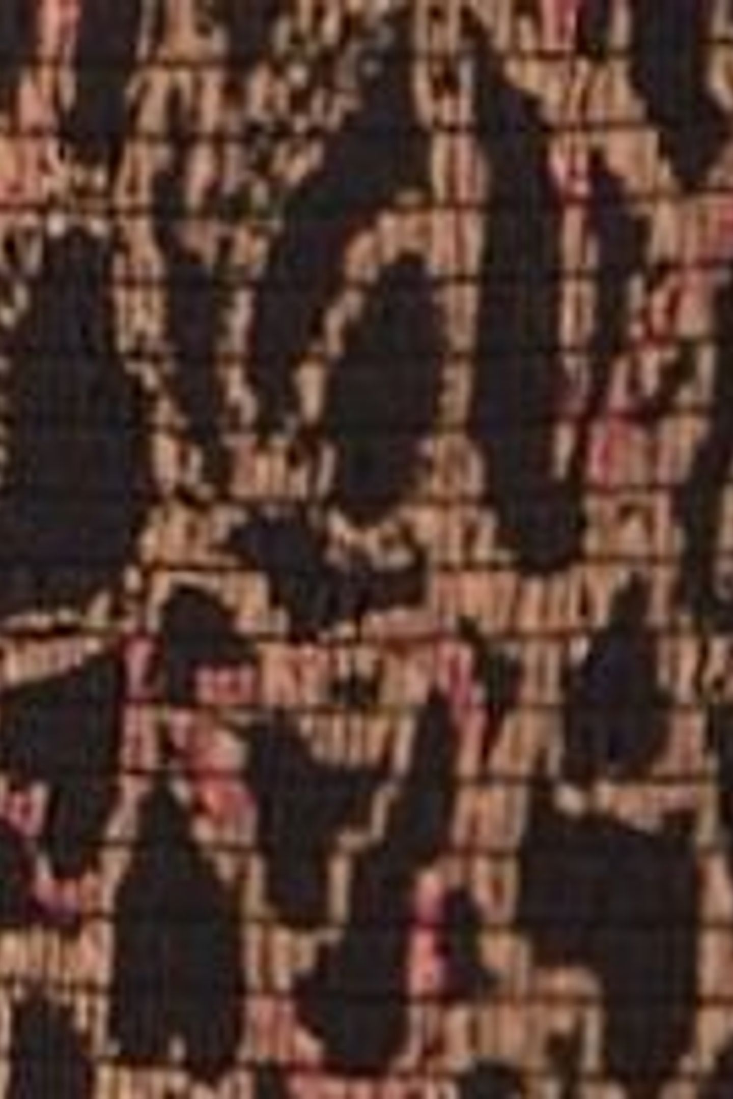 EMILY SHIRRED JERSEY DRESS BLACK PRINT 7