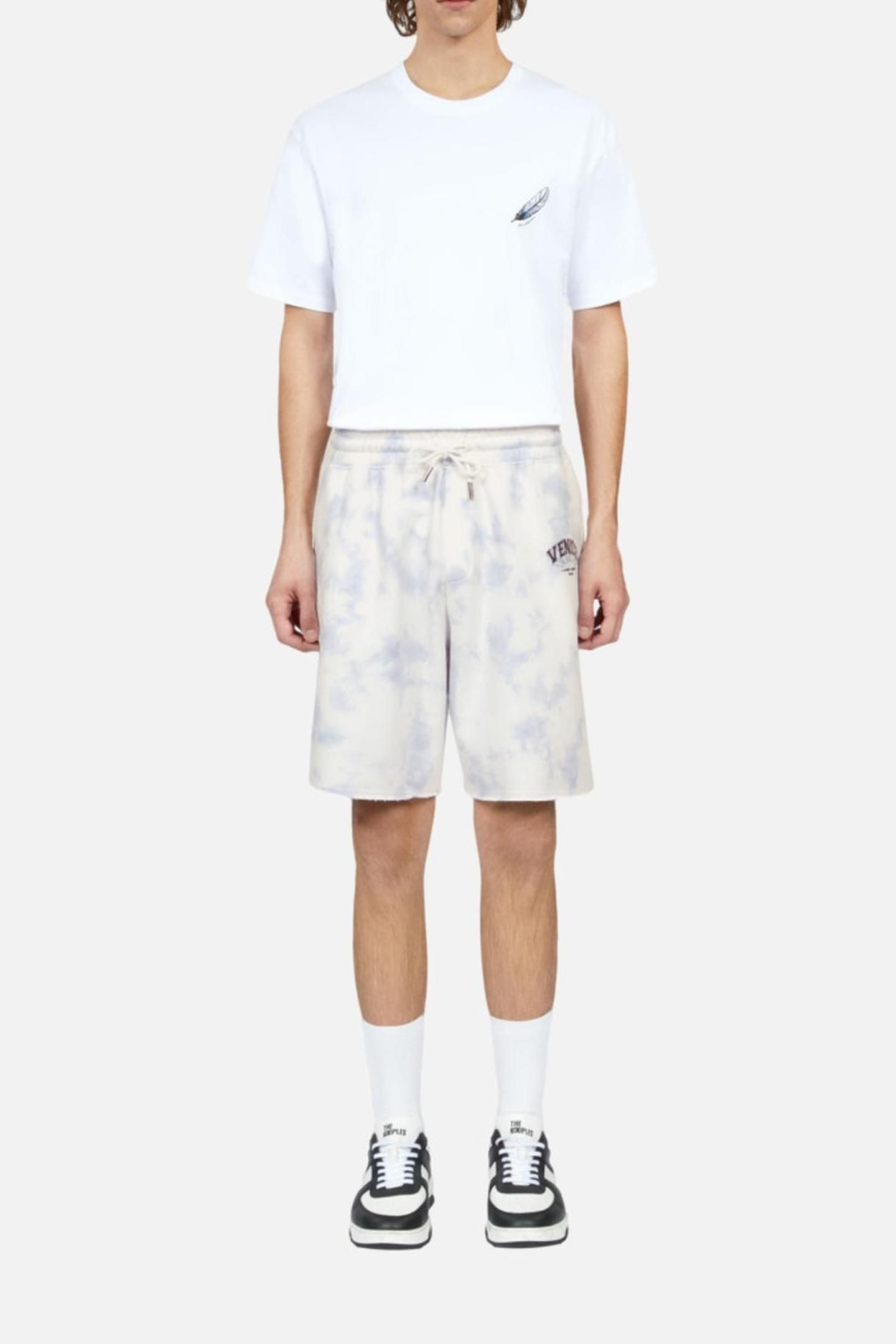 SHORT AVEC PRINT CITY TIE AND DYE LAVENDER 2