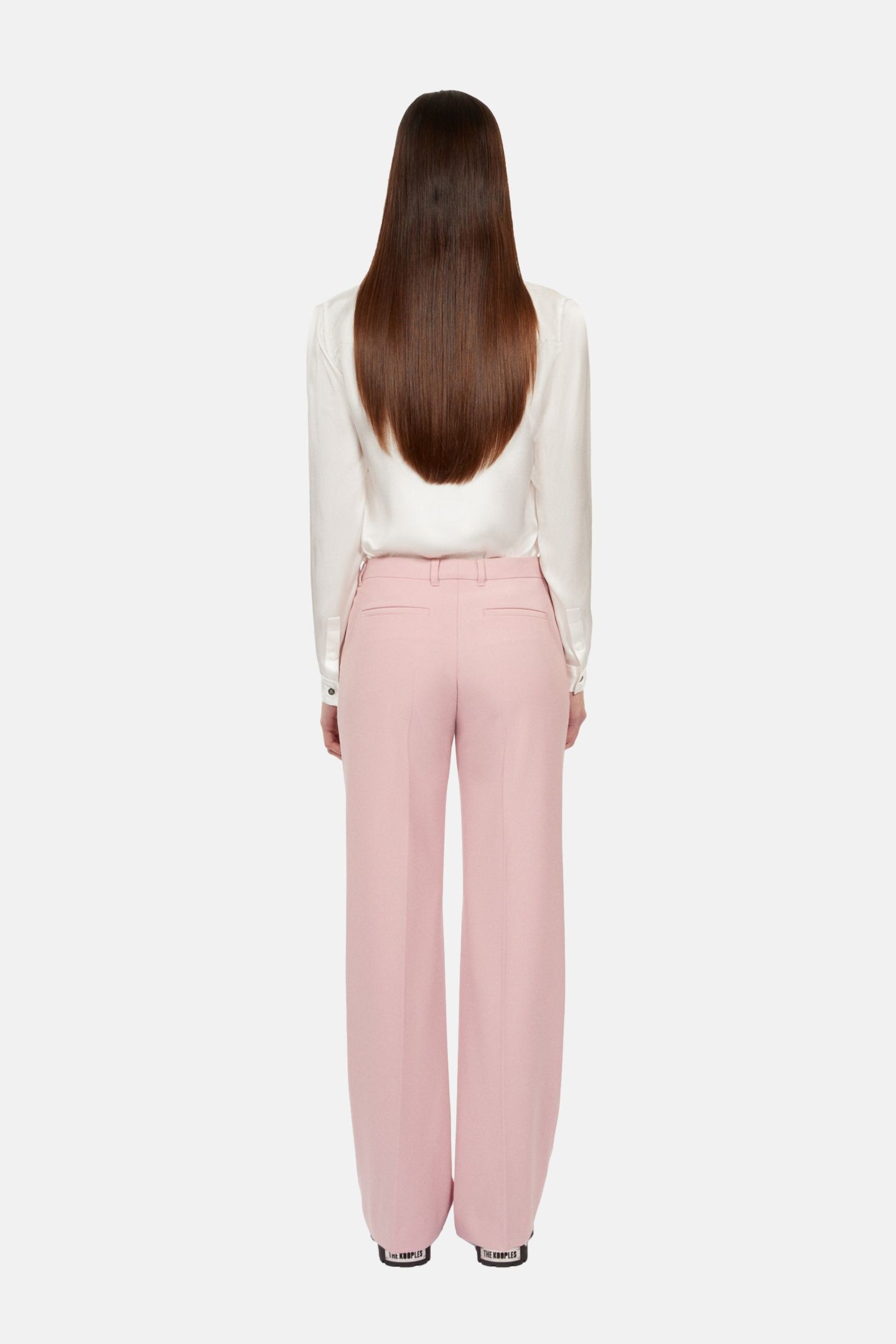 WIDE COSTUME TROUSERS PASTEL PINK 4