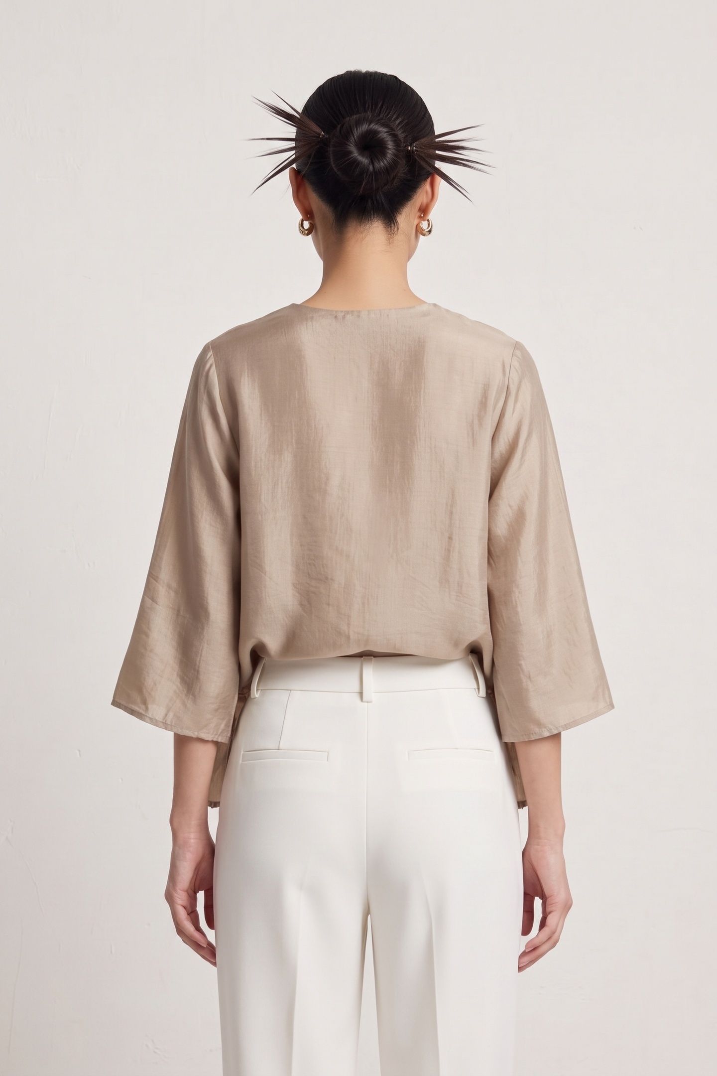 HYSS TUNIC BLOUSE BEIGE 2