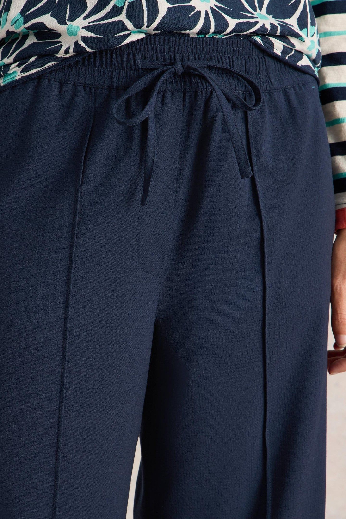 FREDA WIDE LEG TROUSER DARK NAVY 6
