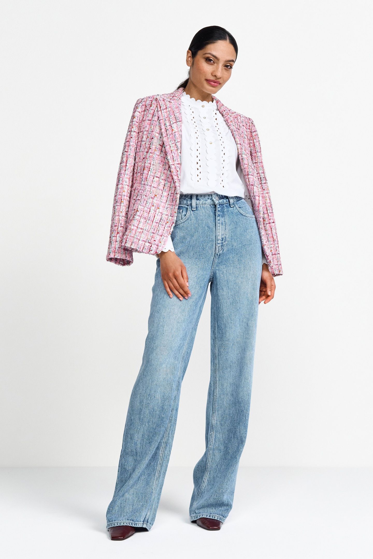 WIDE LEG BLUE LYOCELL DENIM 2