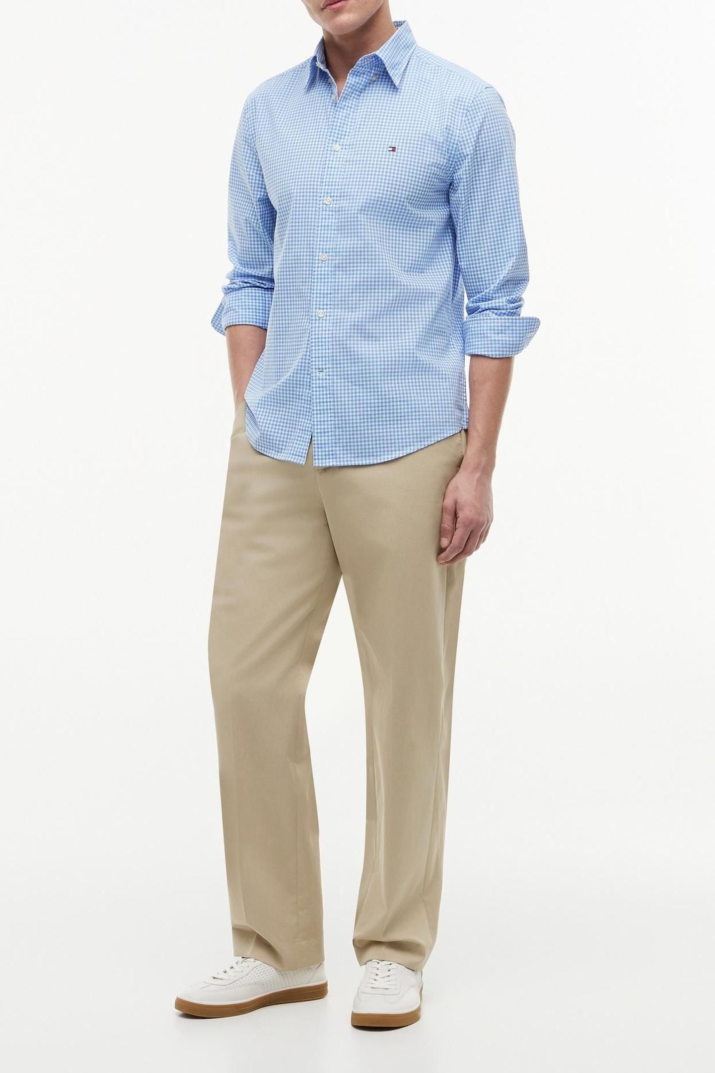 FLEX POPLIN GINGHAM BLUE SPELL/CHECK 3