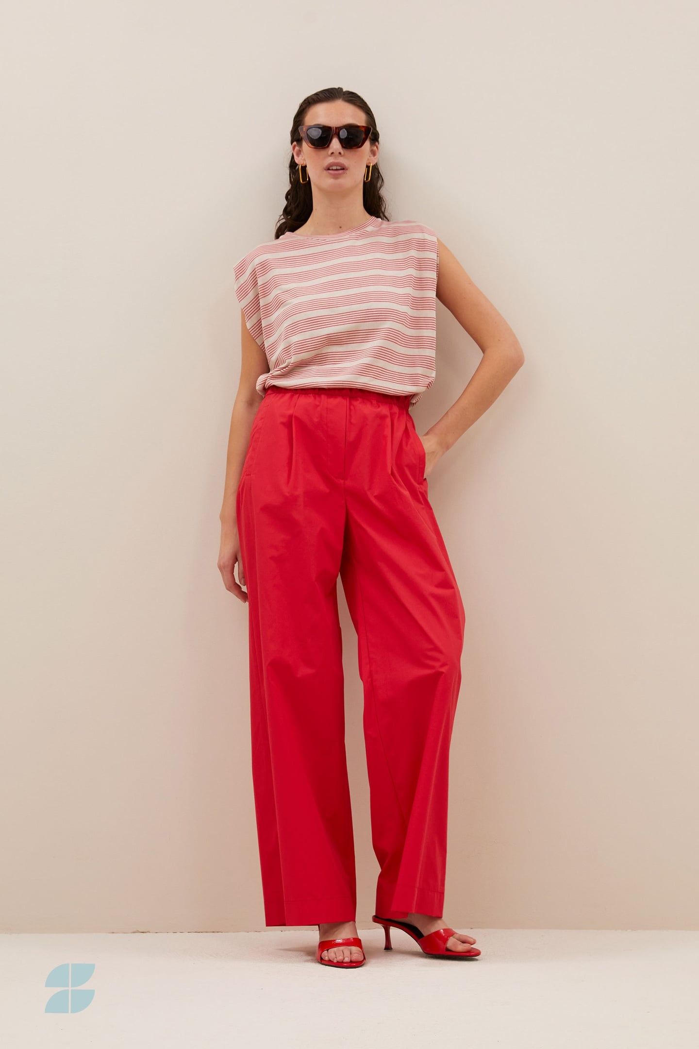 DIEDE NAUTIC STRIPE TOP RED NAUTIC STRIPE 1