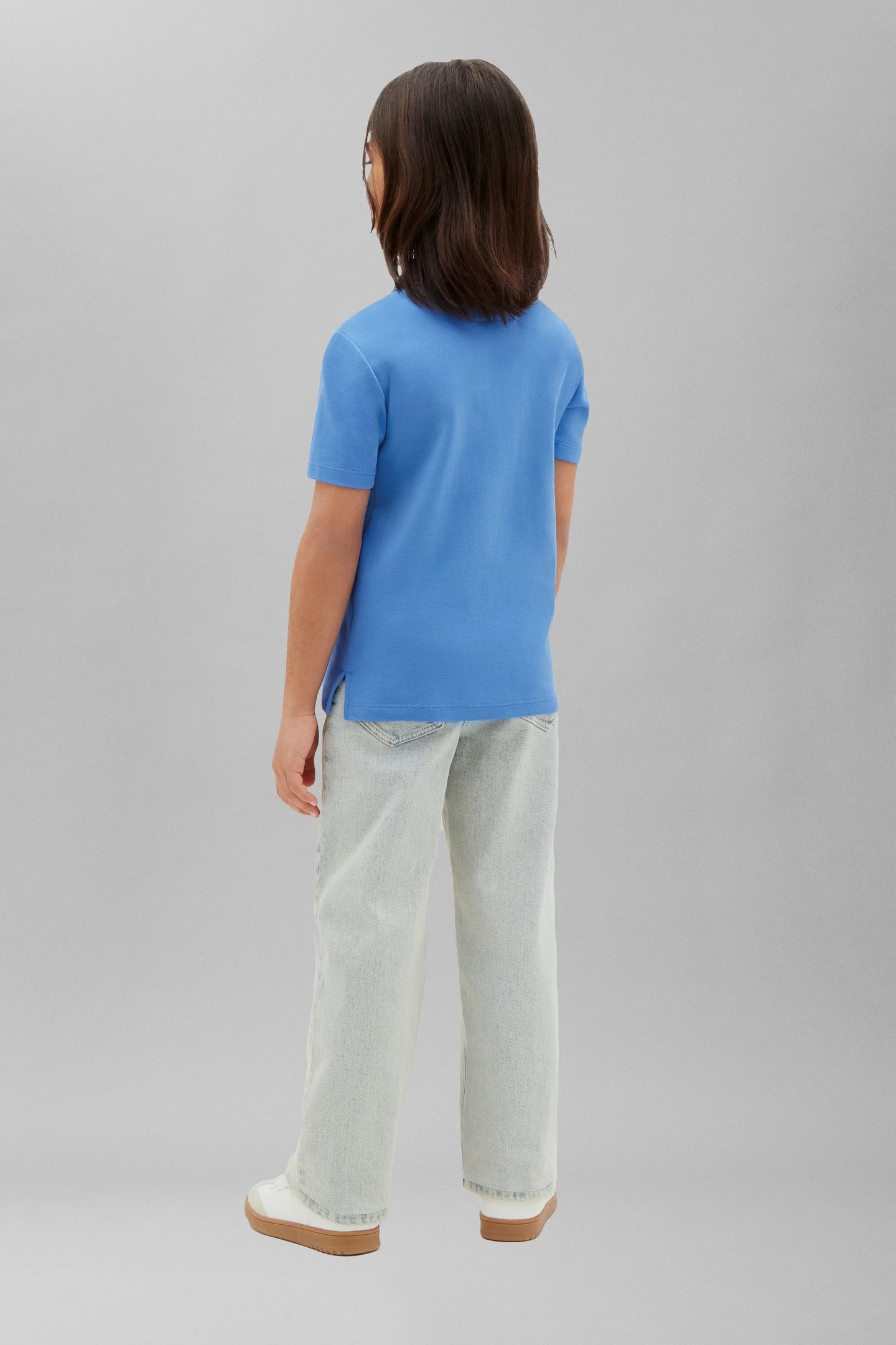BOYS MONOGRAM POLO SHORT SLEEVE MARINA 3