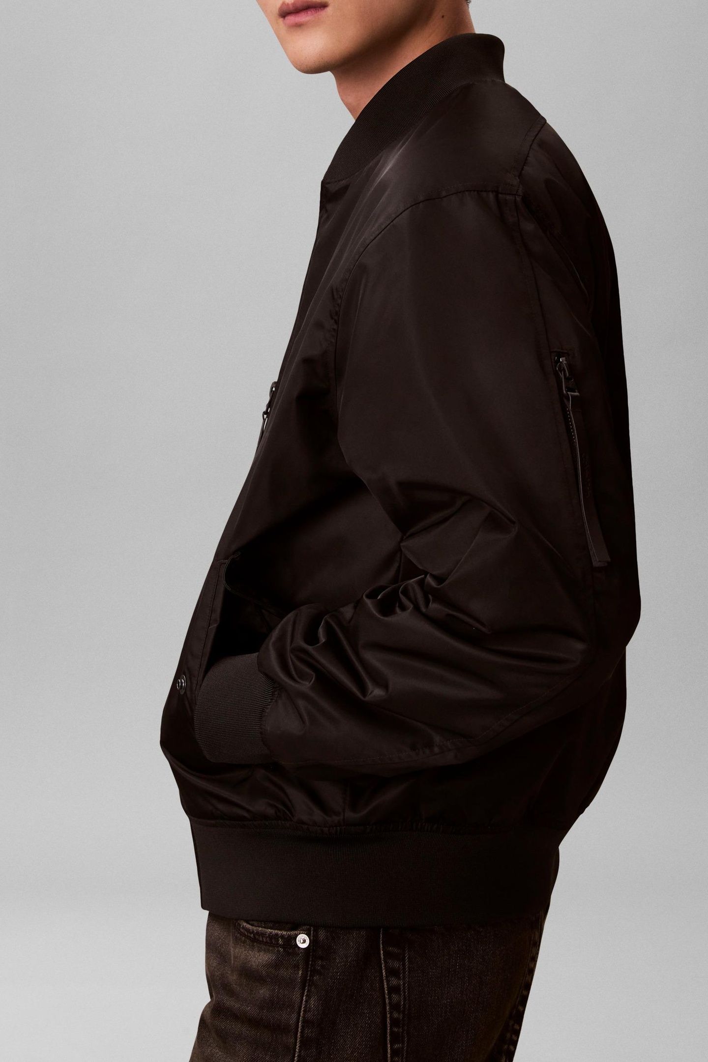 LONG SLEEVE JEANS HERO BOMBER JACKET BLACK 4