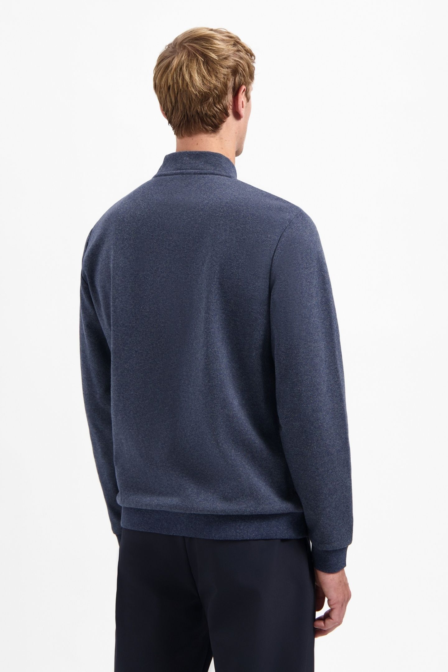 SWEATER FULL ZIP COLLEGE COLLAR TWILL RELIEF NIGHT 4