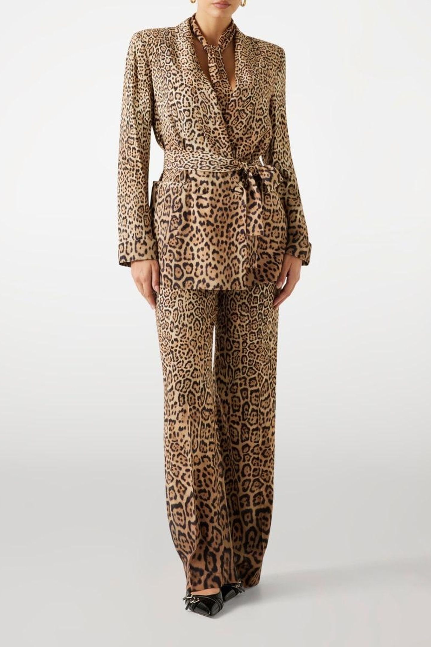 AMY BELTED BLAZER CHARMING LEOPARD DEG 3