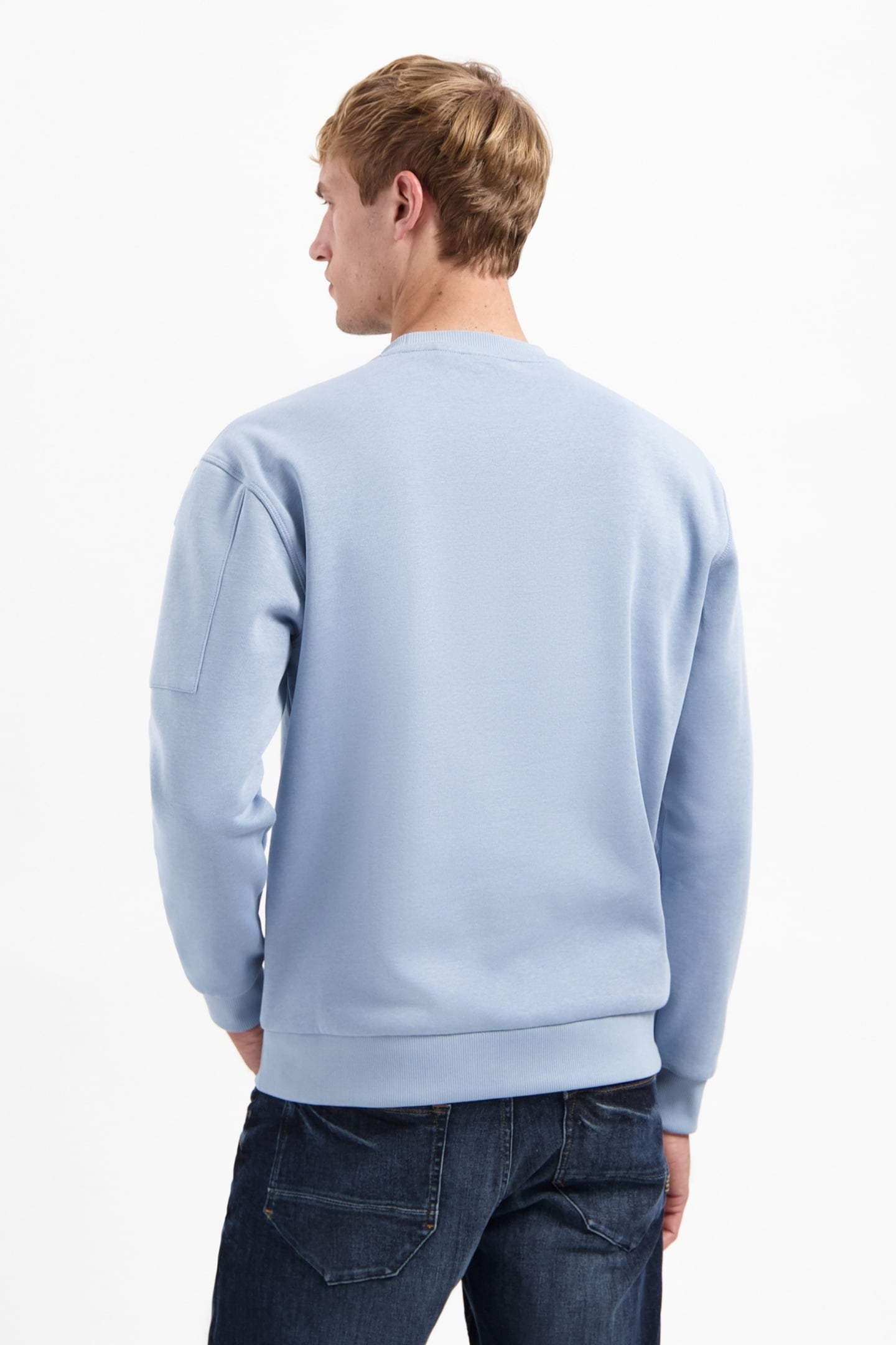 SWEATER CREWNECK BRUSHED INSIDE DUSTY BLUE 3