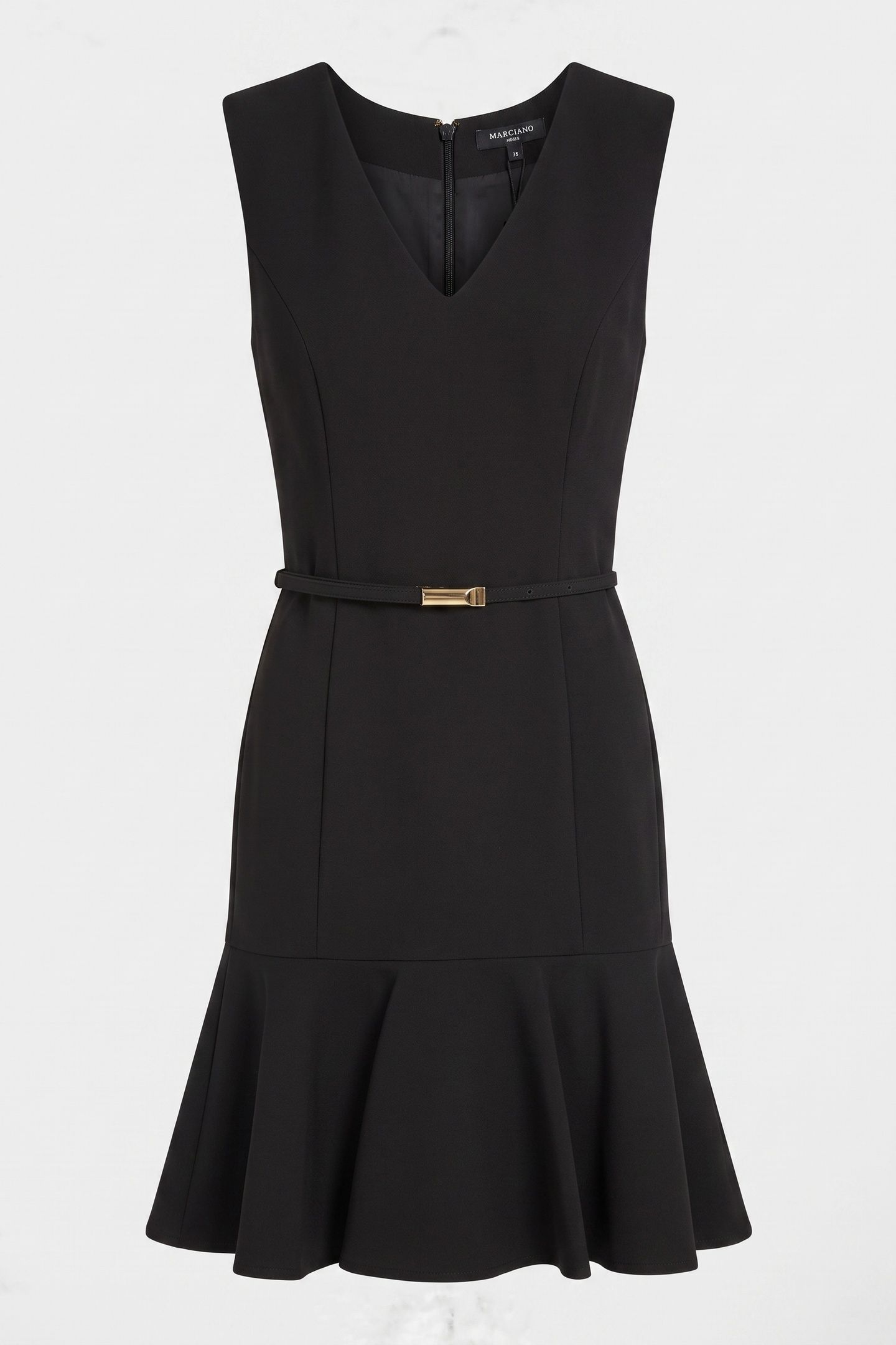 DALIA SL FLARED DRESS JET BLACK A996 3