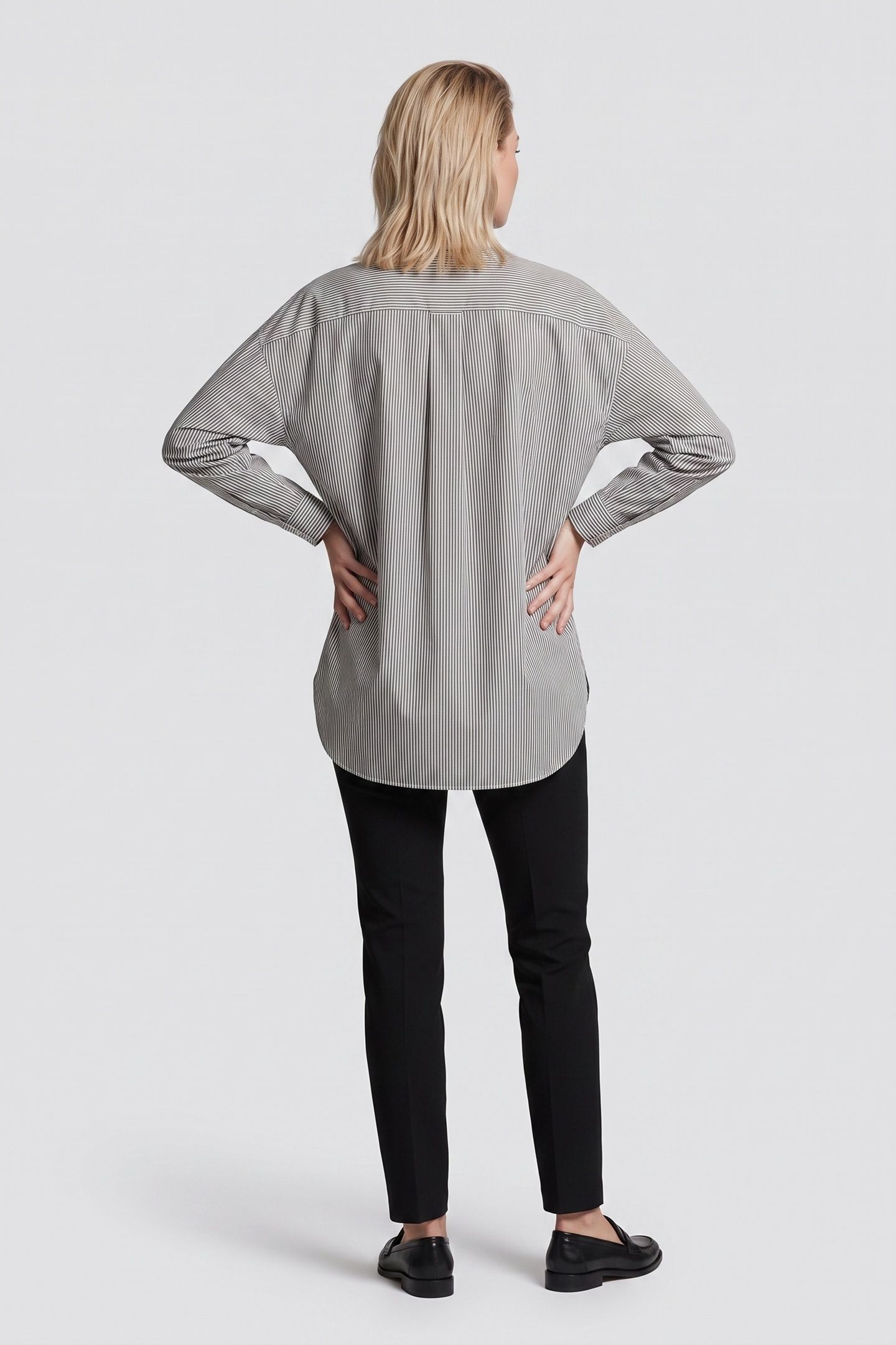 HAGA CONTRAST BIB SHIRT WHITE 2