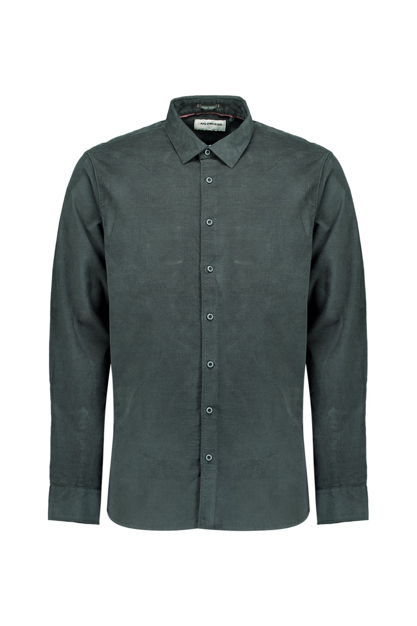 SHIRT HERRINGBONE FINE CORDUROY DARK STEEL 4