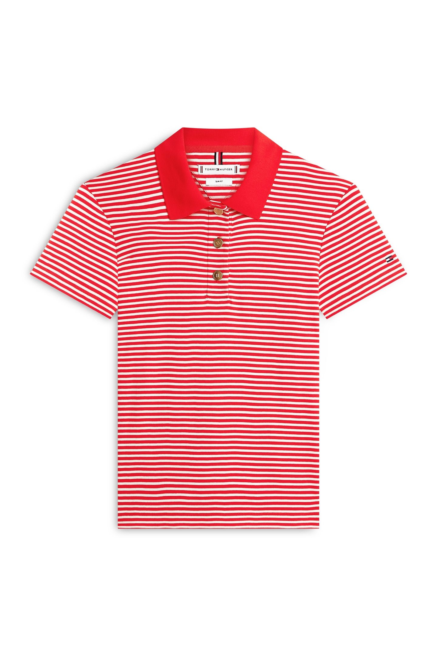 GOLD BUTTON SLIM SS SMALL BRT FIREWORKS/CALICO 4