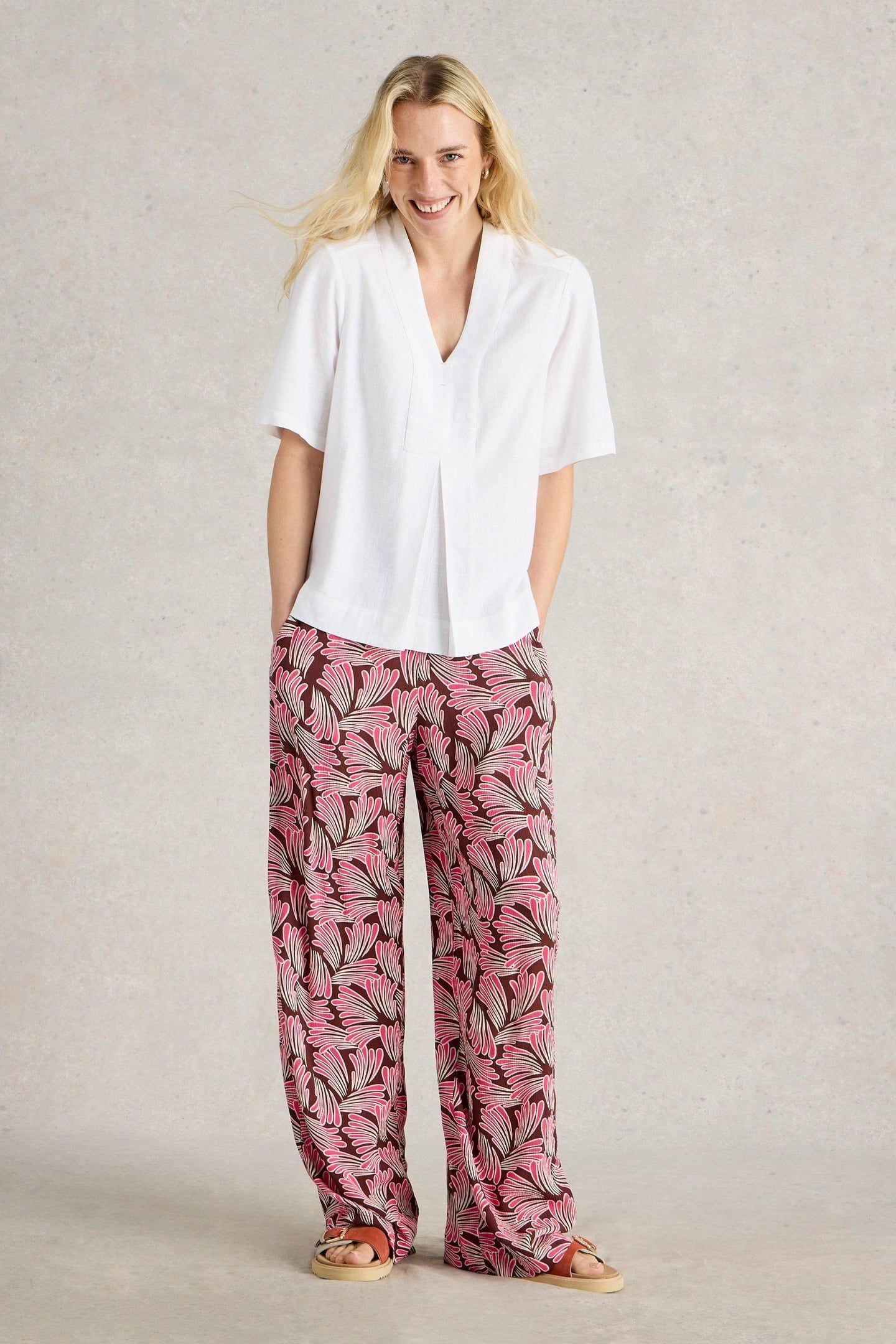 CELIA MIX SS SHIRT BRILLIANT WHITE 1
