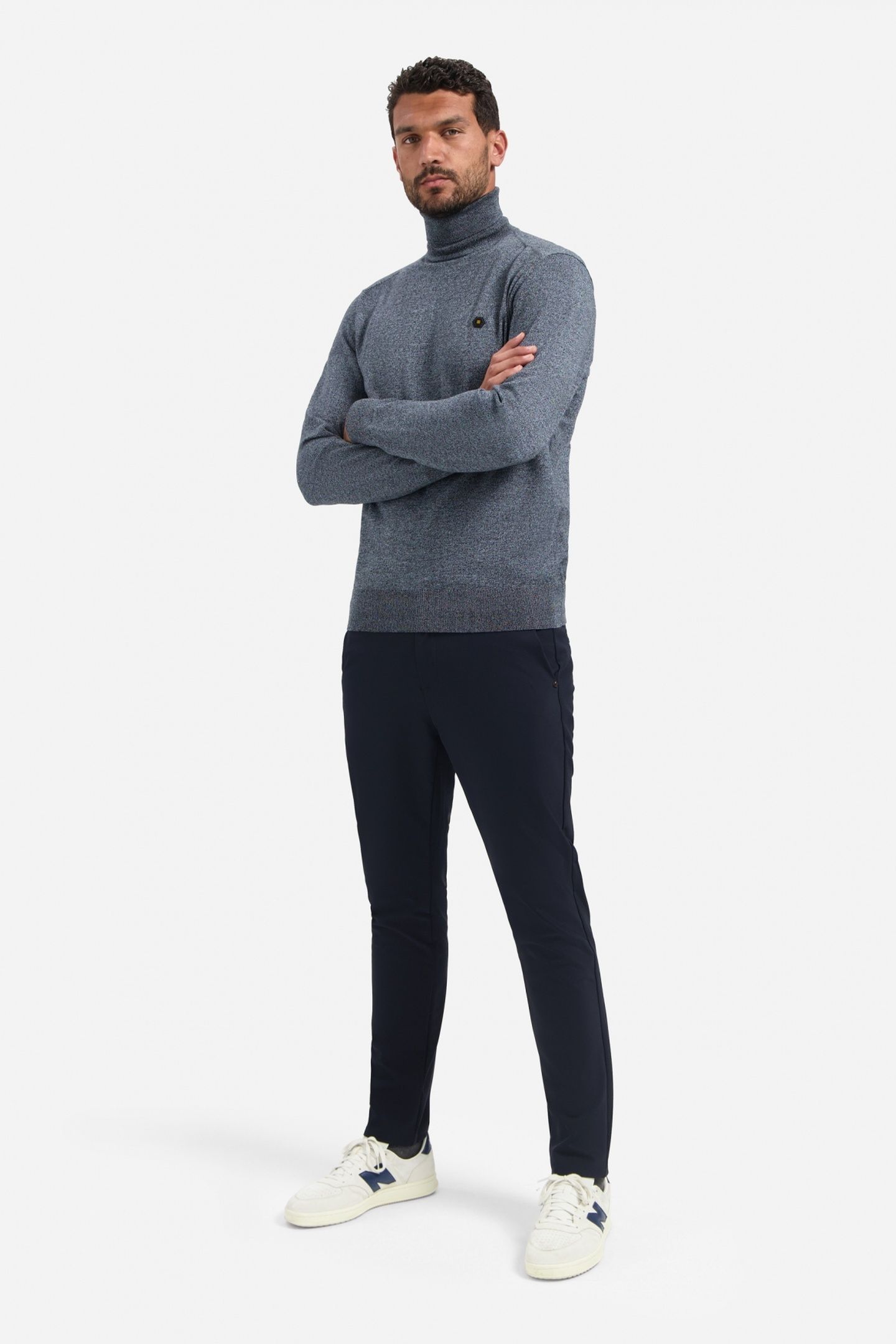 PULLOVER ROLL NECK DUSTY BLUE 2